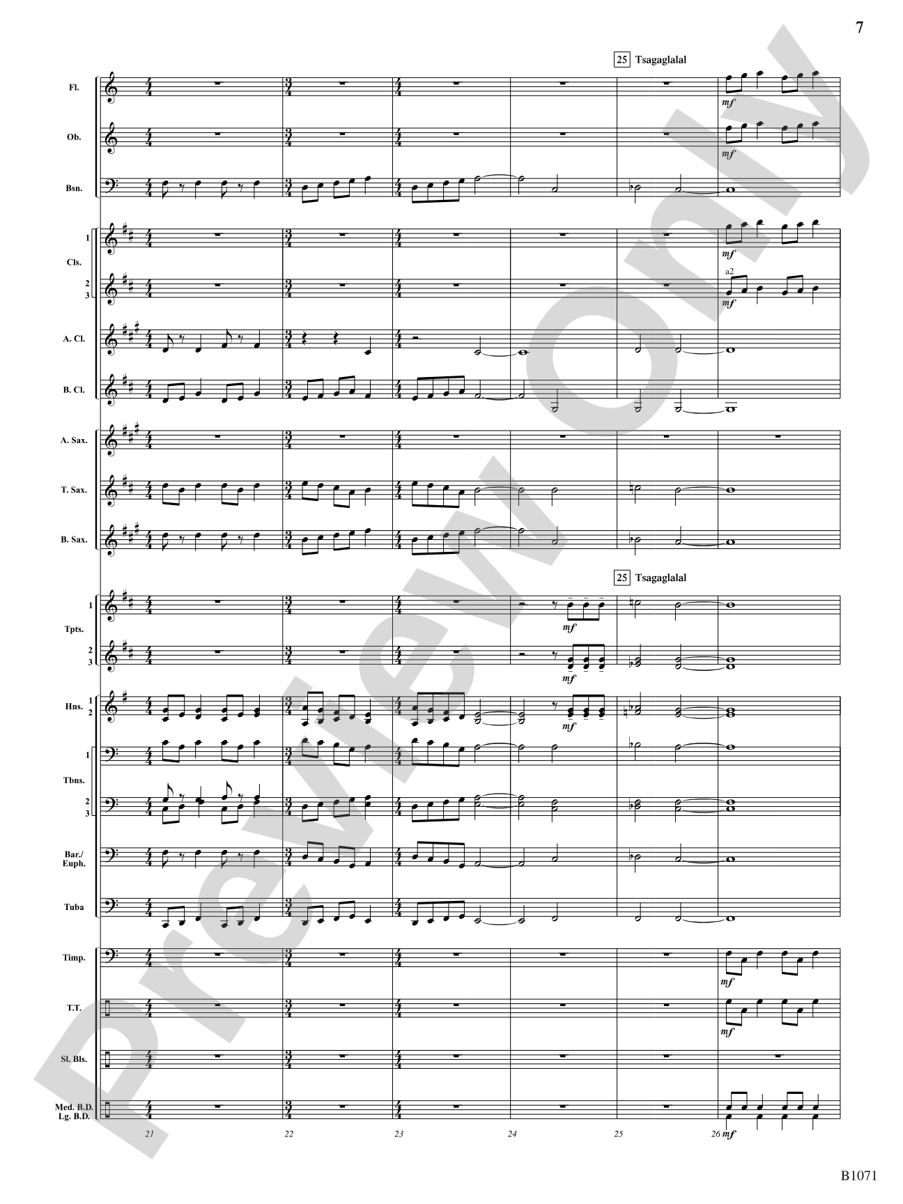 She Who Watches (Tsagaglalal): Concert Band Conductor Score & Parts