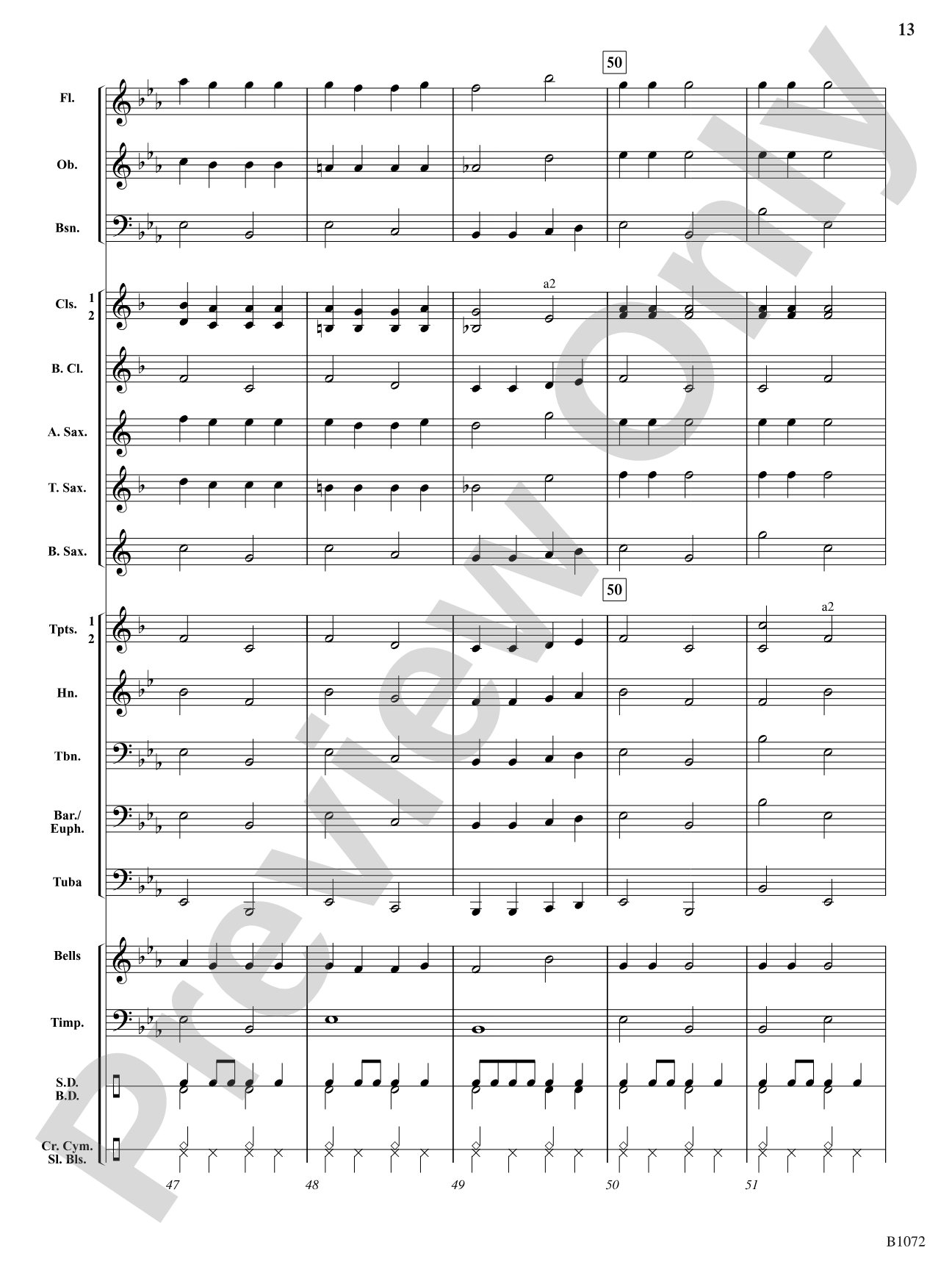 Jingle Bell Brass: Concert Band Conductor Score & Parts