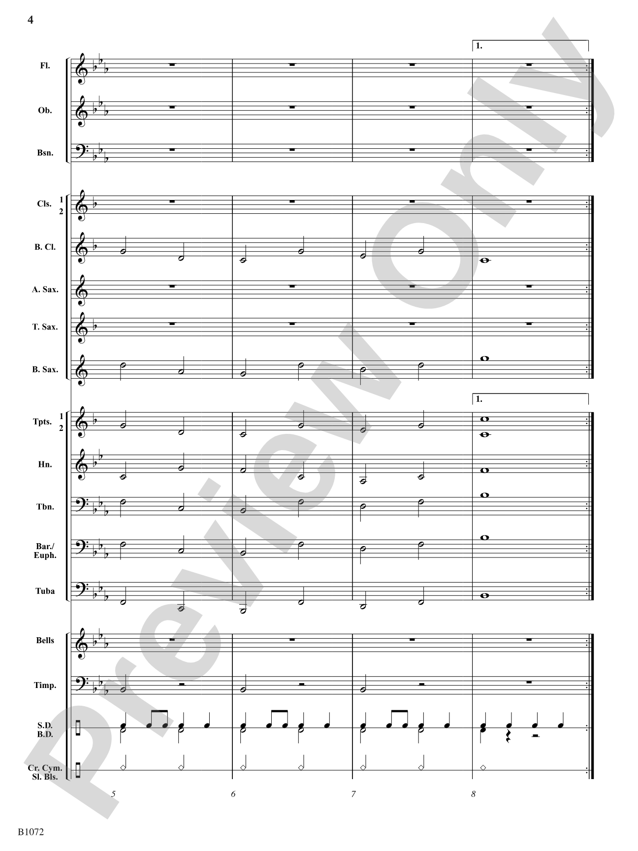 Jingle Bell Brass: Concert Band Conductor Score & Parts