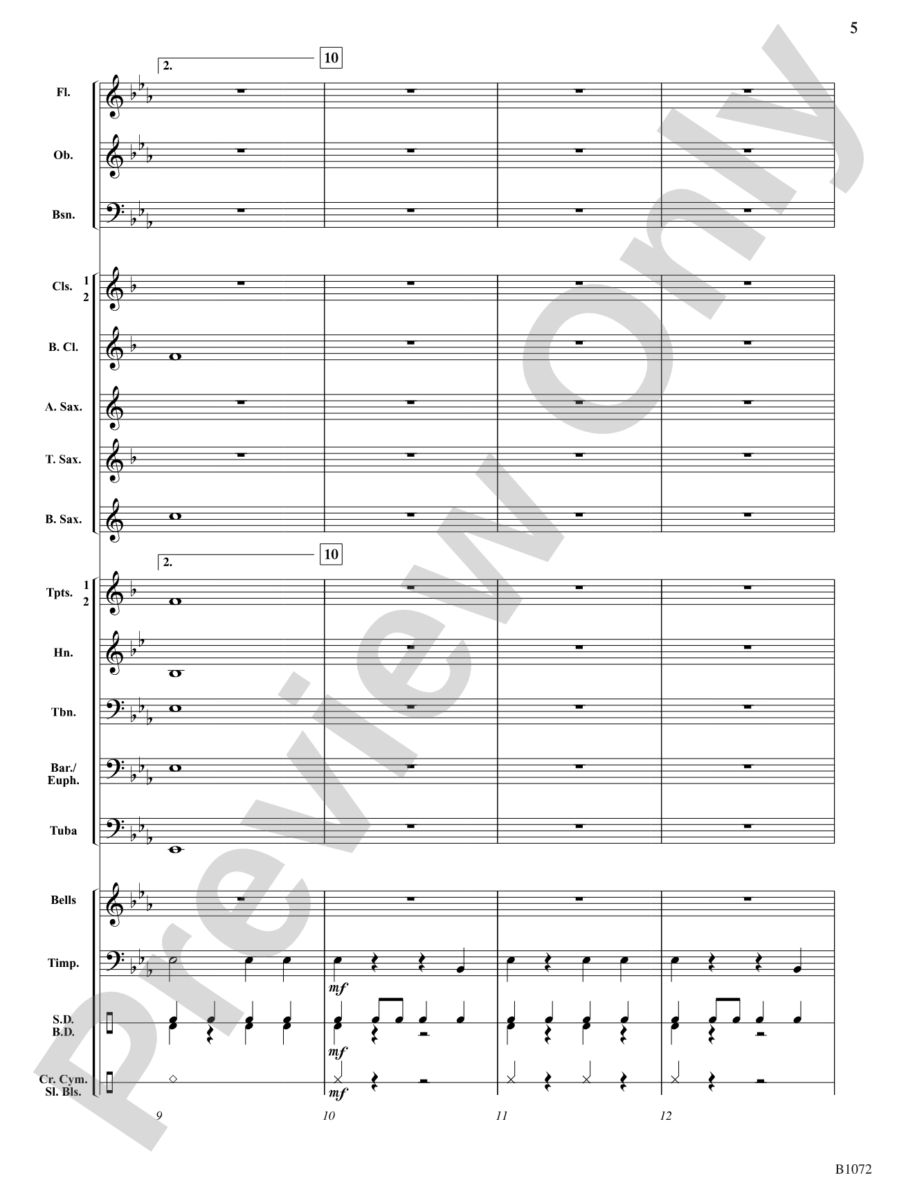 Jingle Bell Brass: Concert Band Conductor Score & Parts