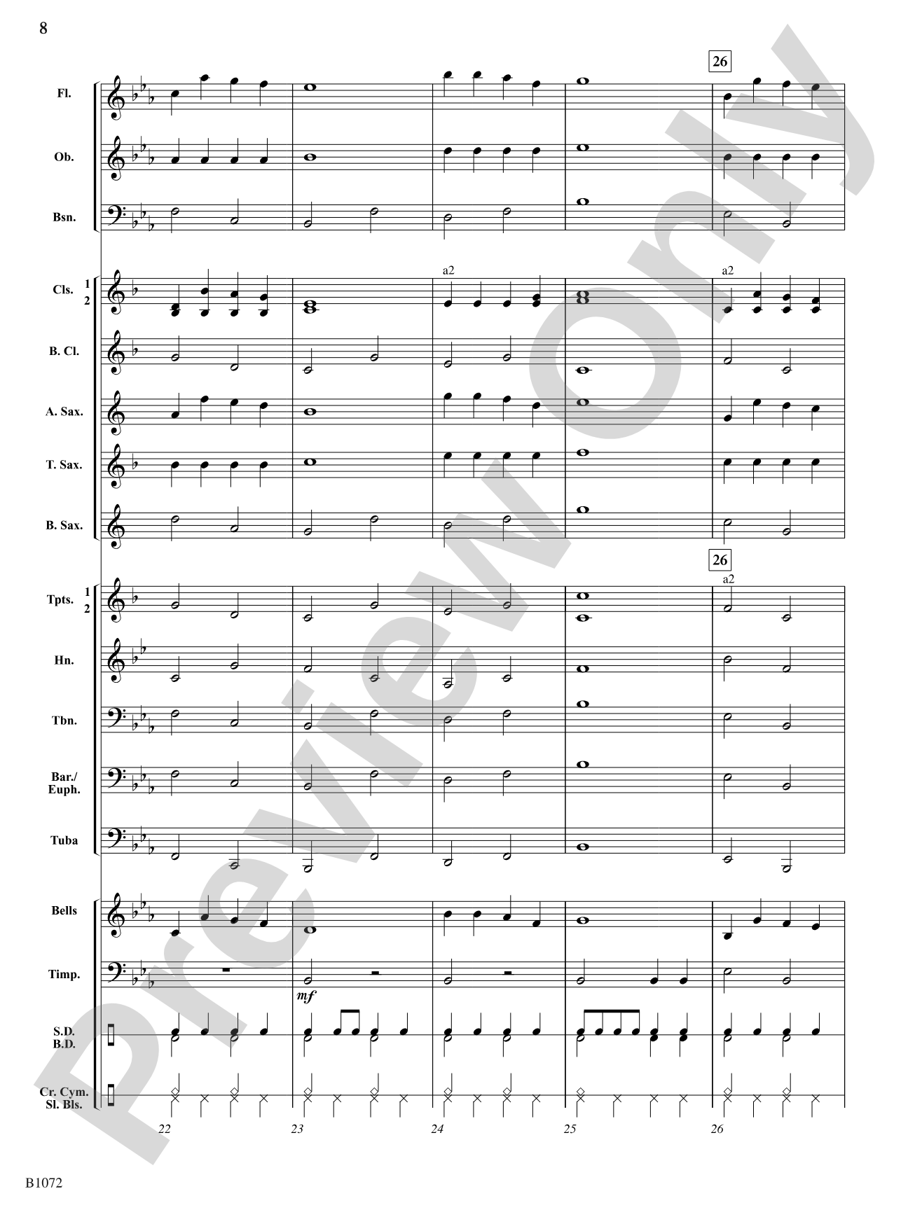 Jingle Bell Brass: Concert Band Conductor Score & Parts