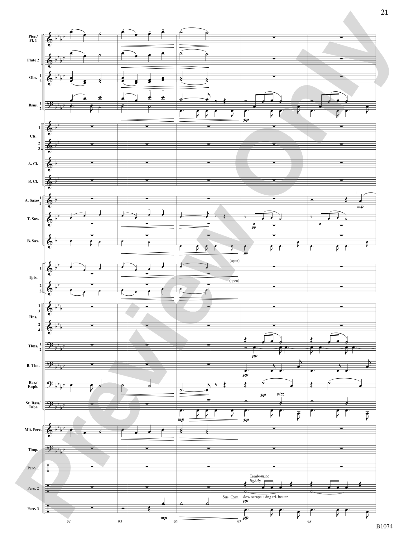 Scenes from Grand Lake: Concert Band Conductor Score & Parts