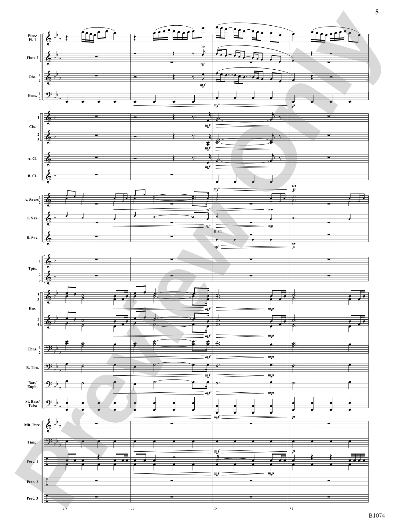Scenes from Grand Lake: Concert Band Conductor Score & Parts