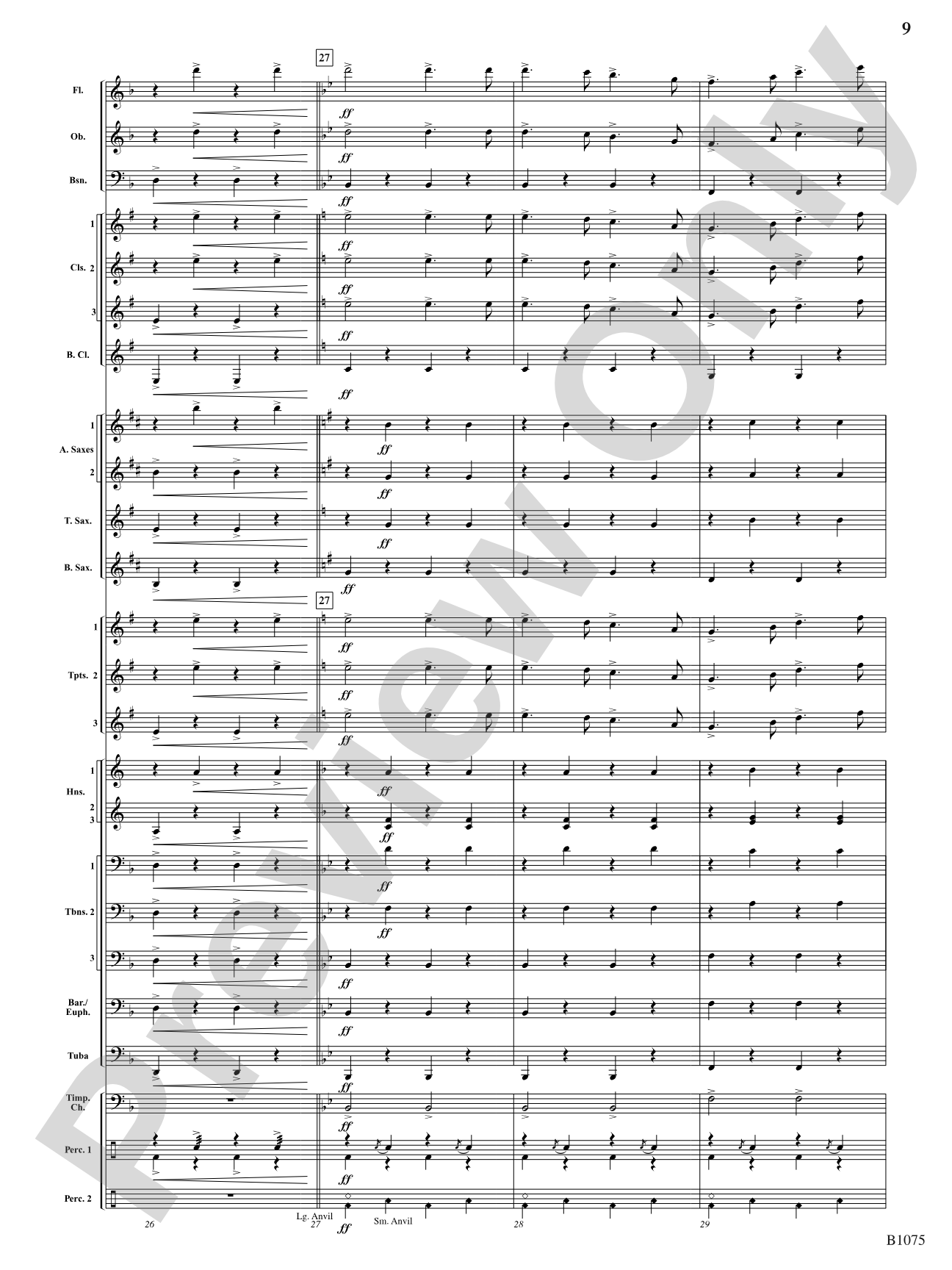 Il Trovatore (Anvil Chorus and Miserere): Concert Band Conductor Score & Parts