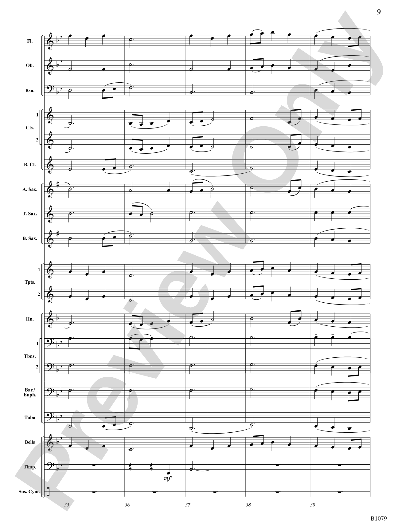 As Seasons Change: Concert Band Conductor Score & Parts