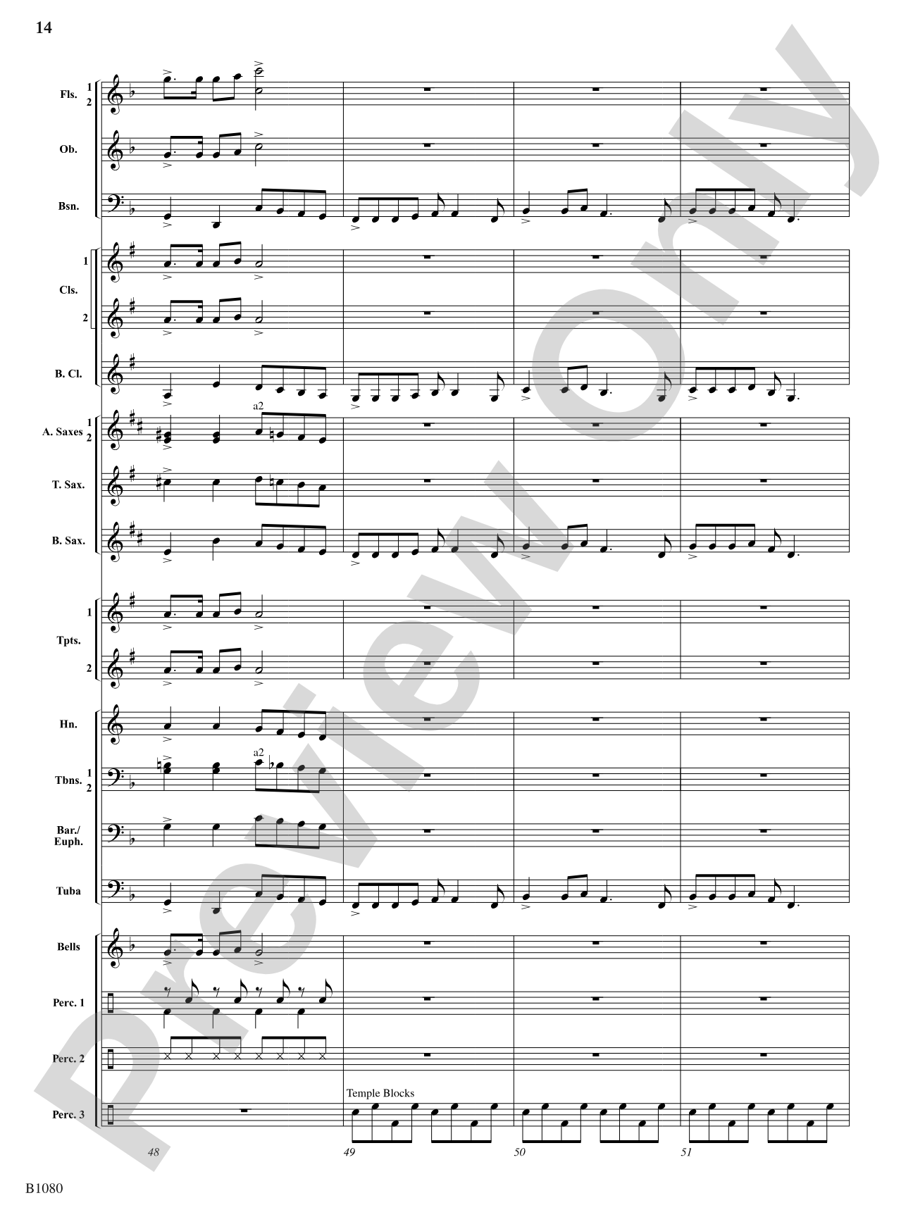 Belle Journée: Concert Band Conductor Score & Parts