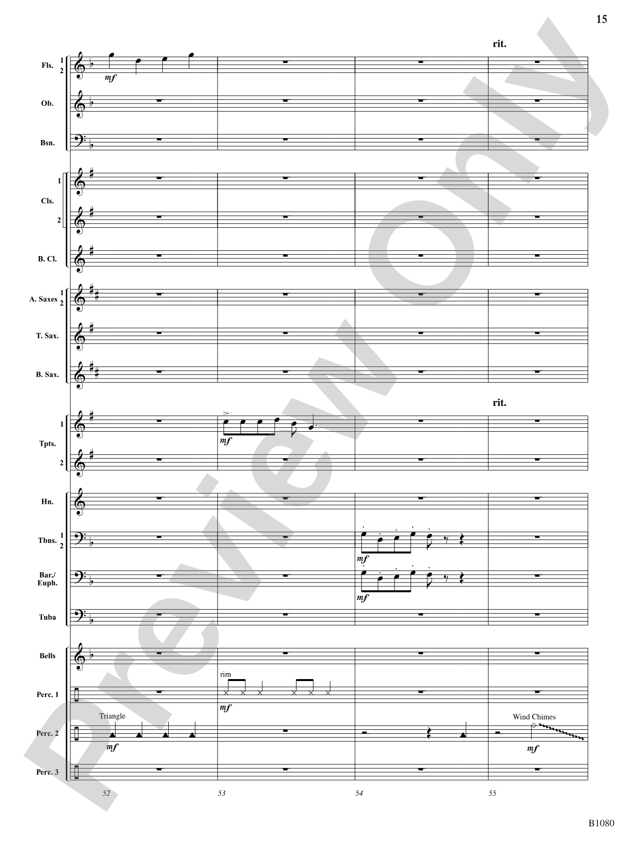 Belle Journée: Concert Band Conductor Score & Parts