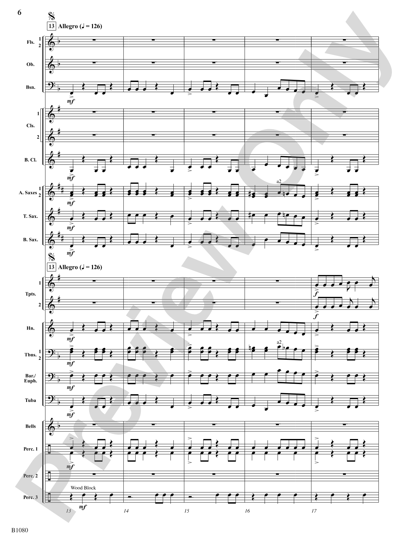 Belle Journée: Concert Band Conductor Score & Parts