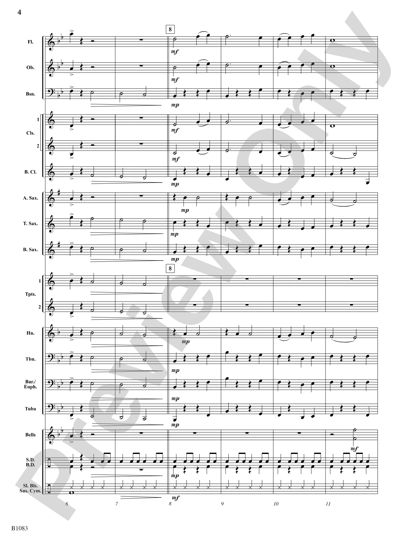 Snow Country: Concert Band Conductor Score & Parts