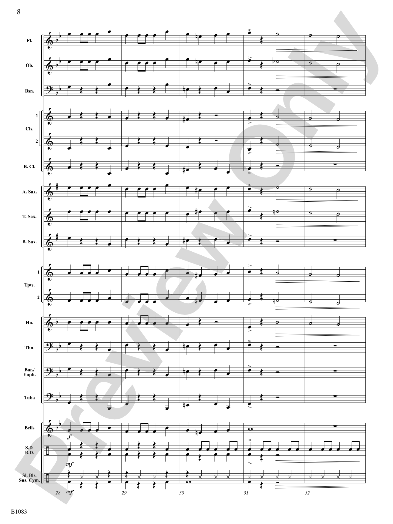 Snow Country: Concert Band Conductor Score & Parts
