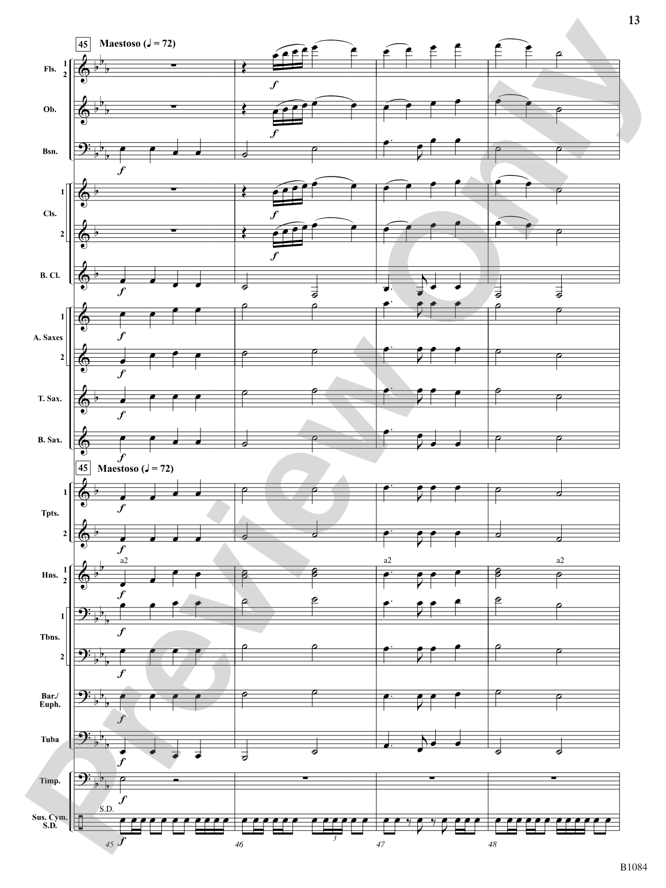 Our Song Shall Rise: Concert Band Conductor Score & Parts