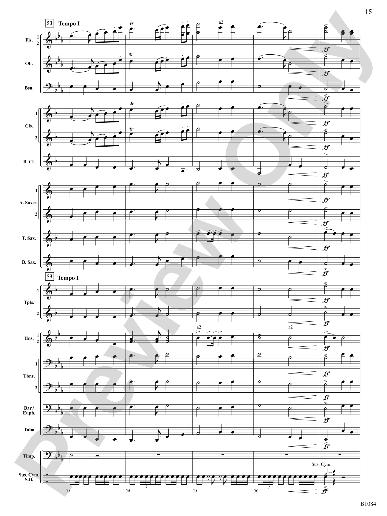 Our Song Shall Rise: Concert Band Conductor Score & Parts