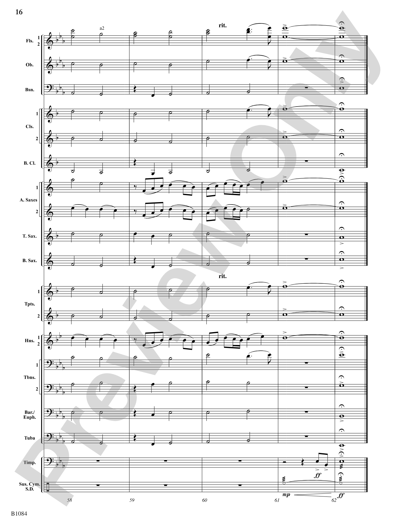 Our Song Shall Rise: Concert Band Conductor Score & Parts