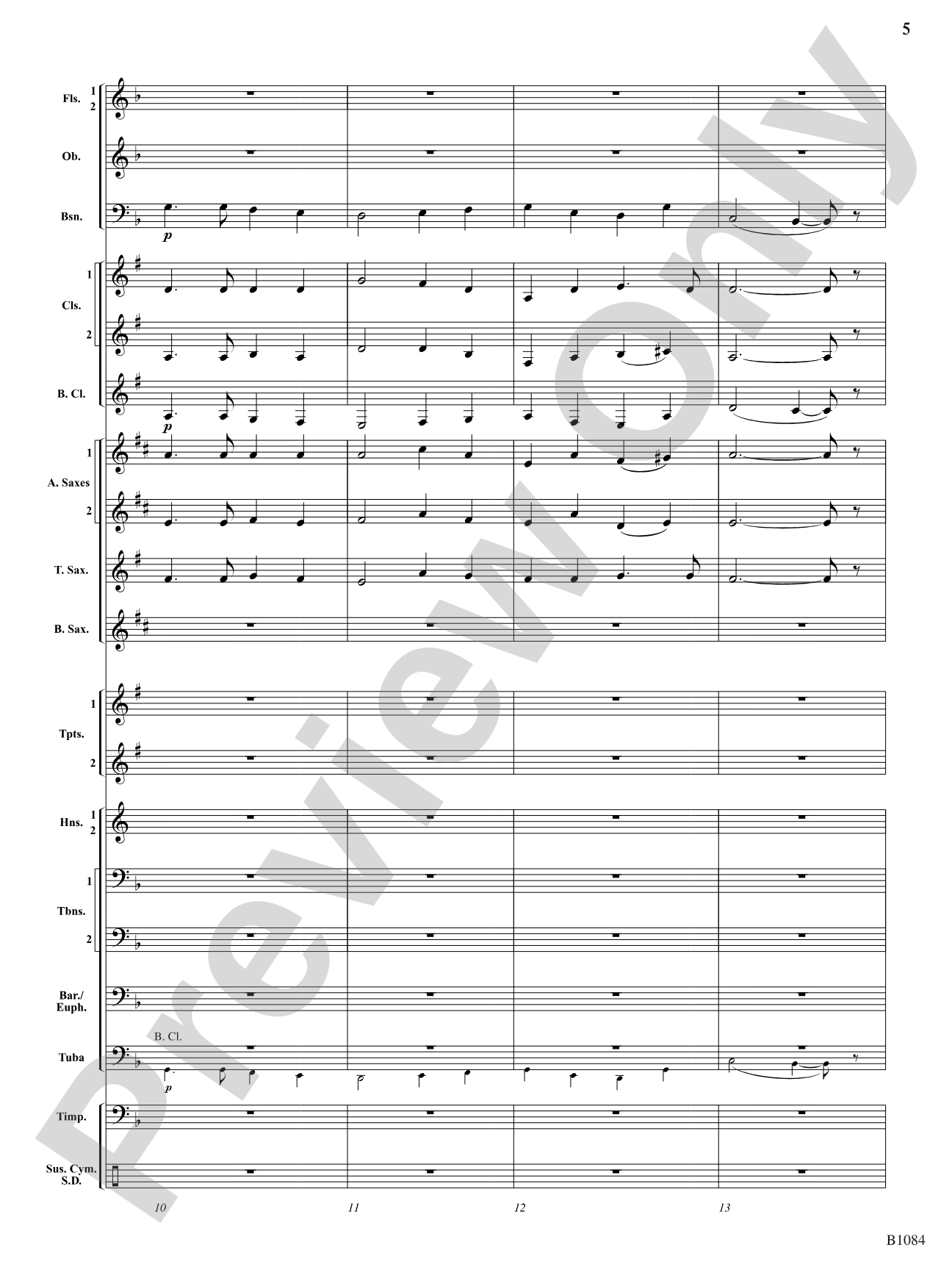 Our Song Shall Rise: Concert Band Conductor Score & Parts
