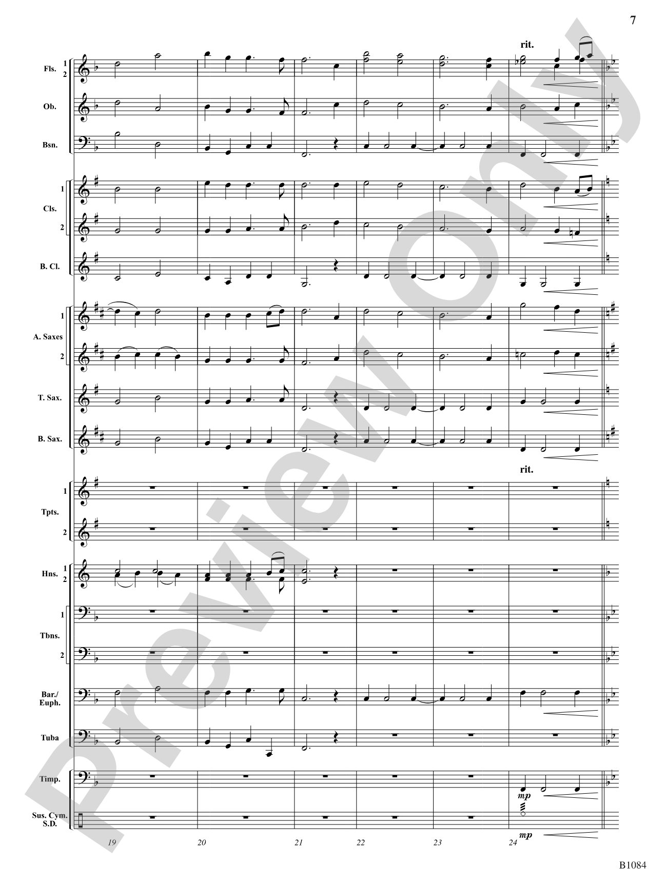 Our Song Shall Rise: Concert Band Conductor Score & Parts