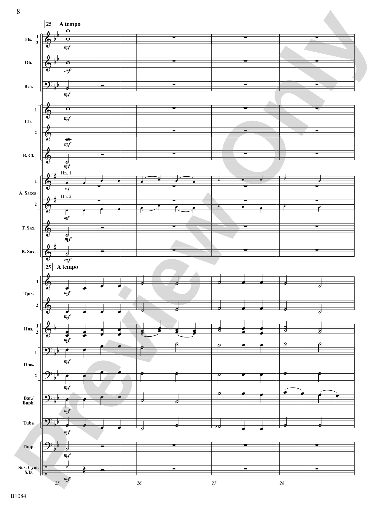 Our Song Shall Rise: Concert Band Conductor Score & Parts