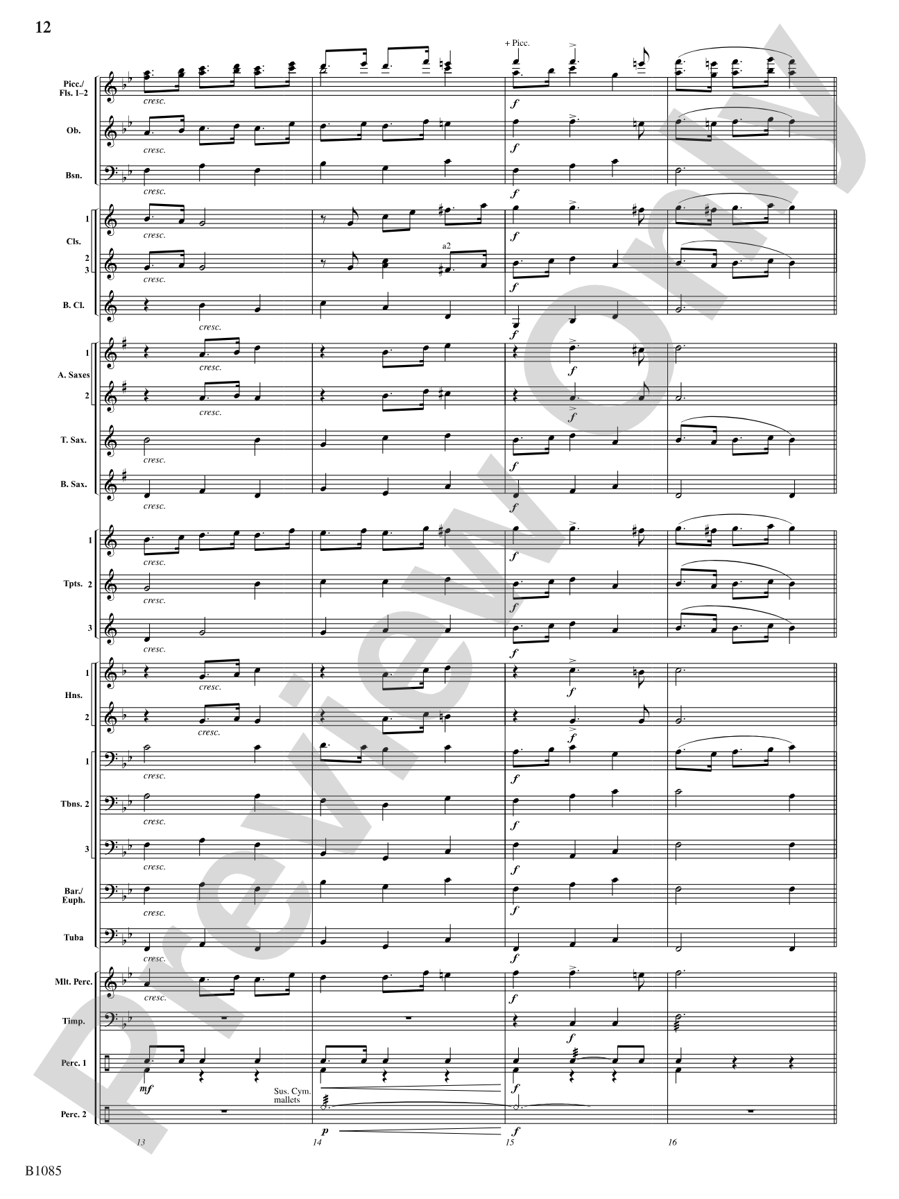 A Purcell Cortege: Concert Band Conductor Score & Parts