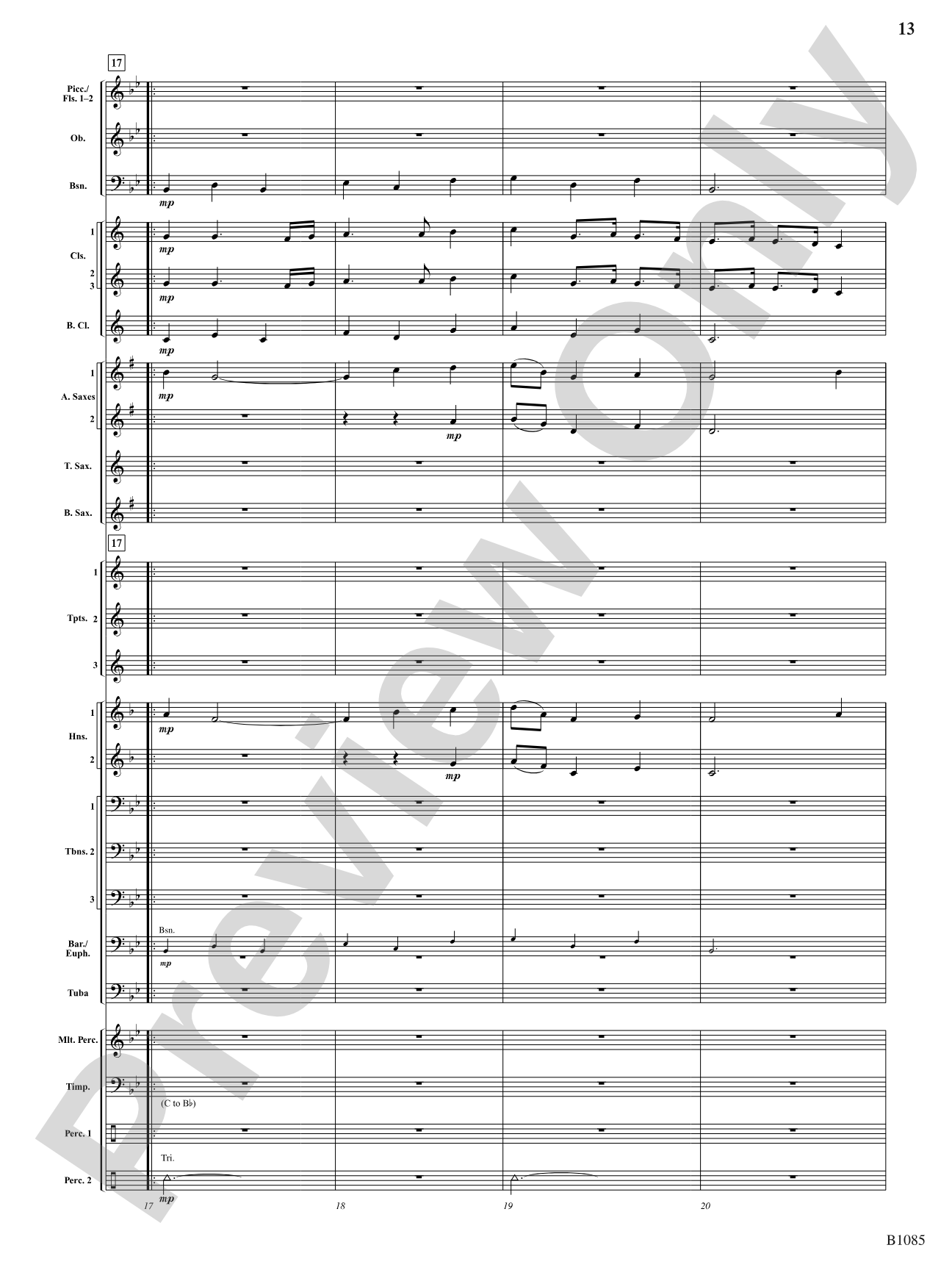 A Purcell Cortege: Concert Band Conductor Score & Parts