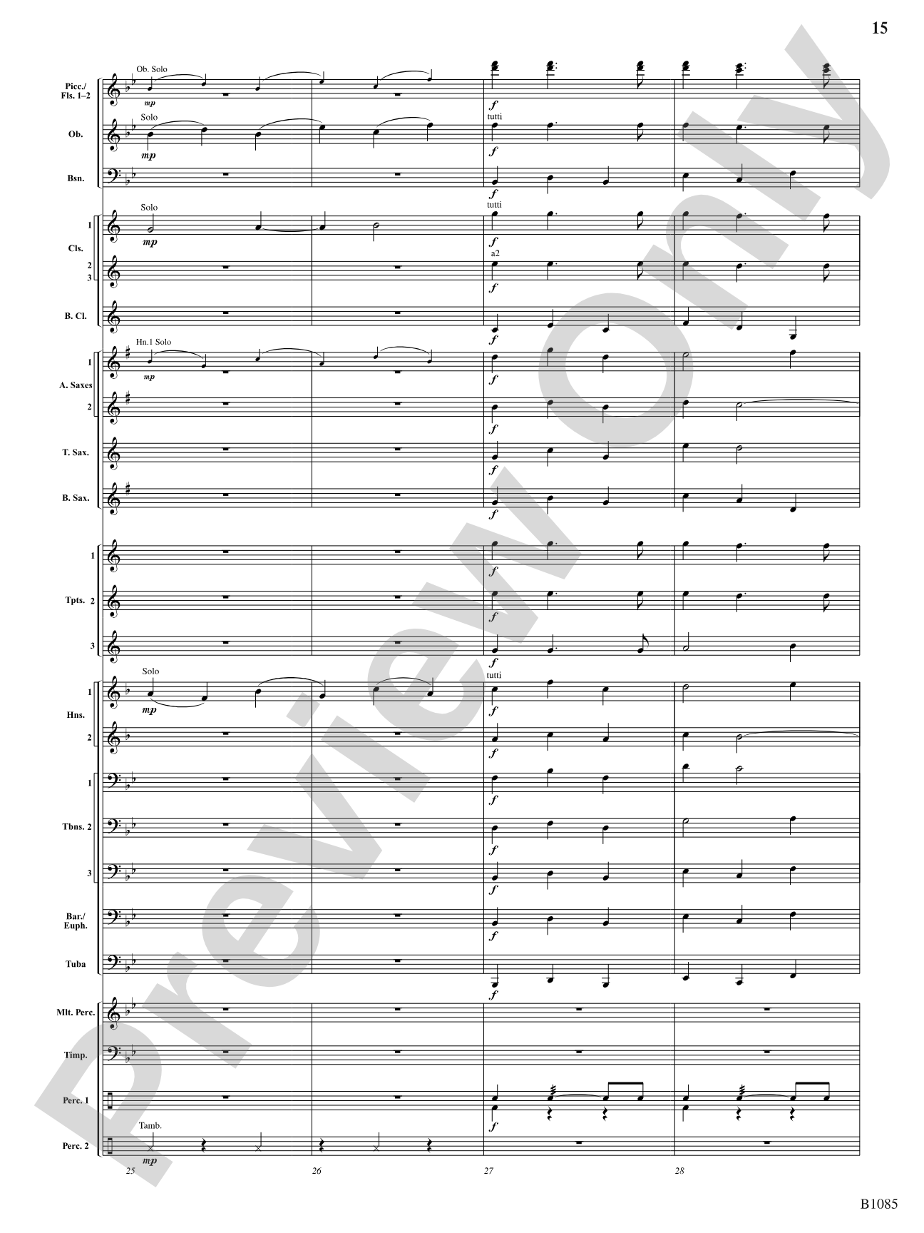 A Purcell Cortege: Concert Band Conductor Score & Parts