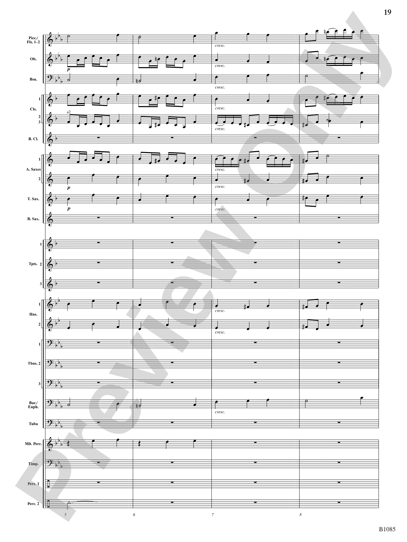 A Purcell Cortege: Concert Band Conductor Score & Parts
