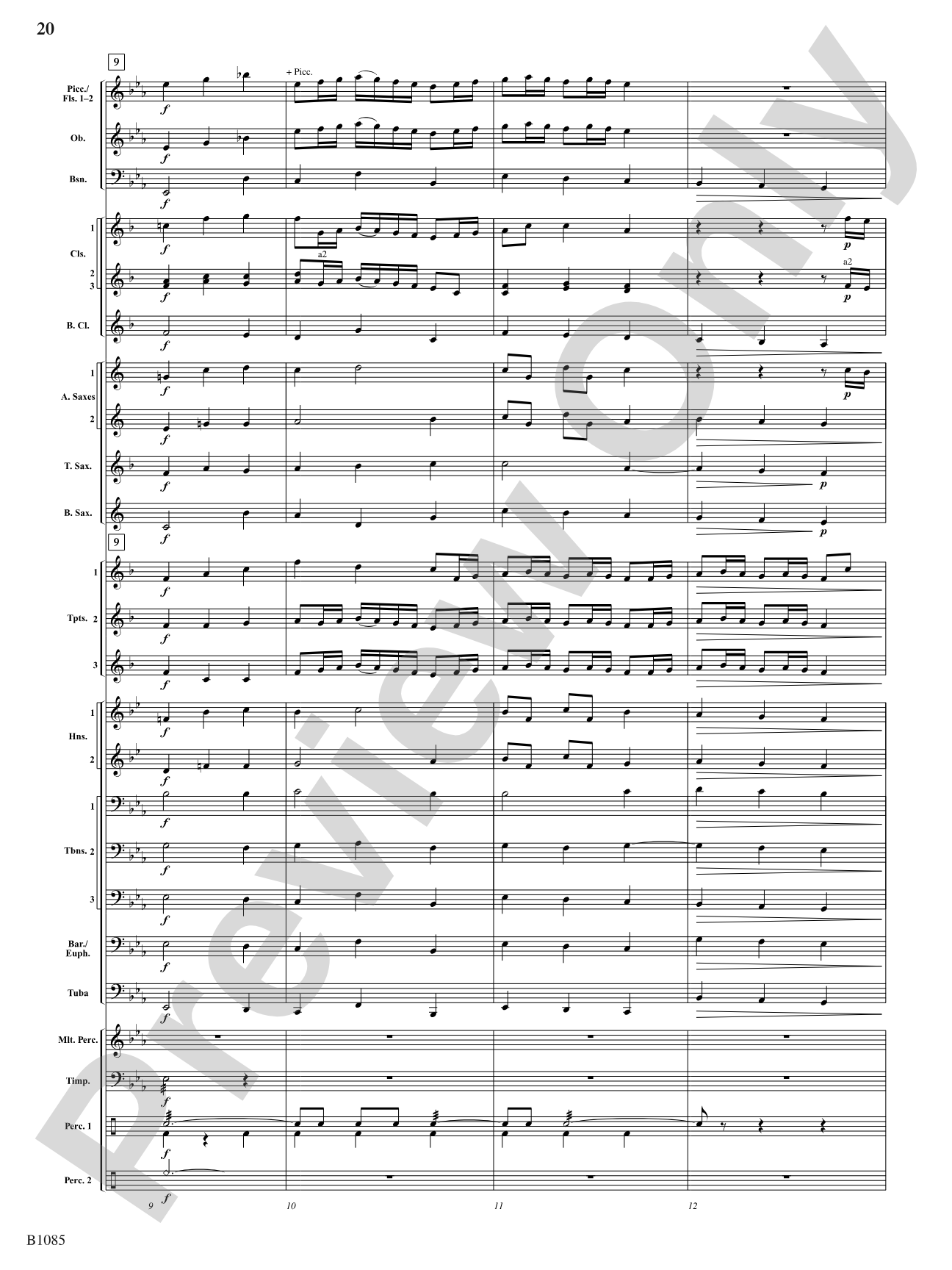 A Purcell Cortege: Concert Band Conductor Score & Parts