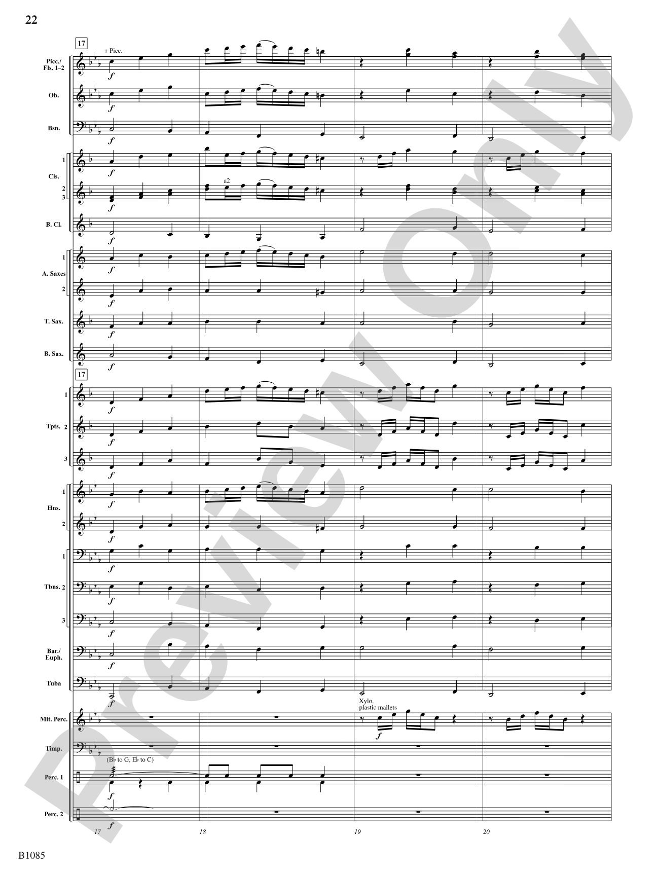 A Purcell Cortege: Concert Band Conductor Score & Parts