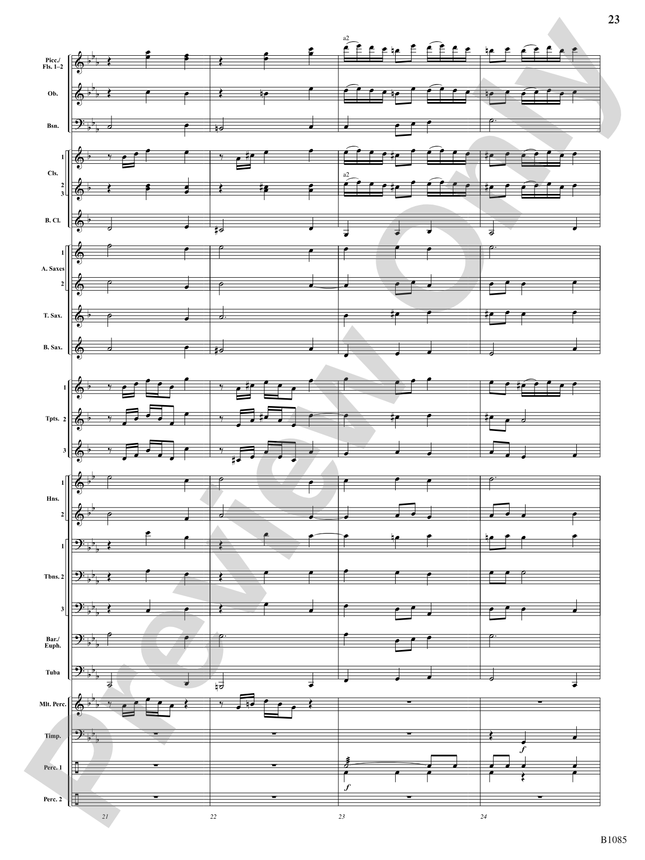 A Purcell Cortege: Concert Band Conductor Score & Parts