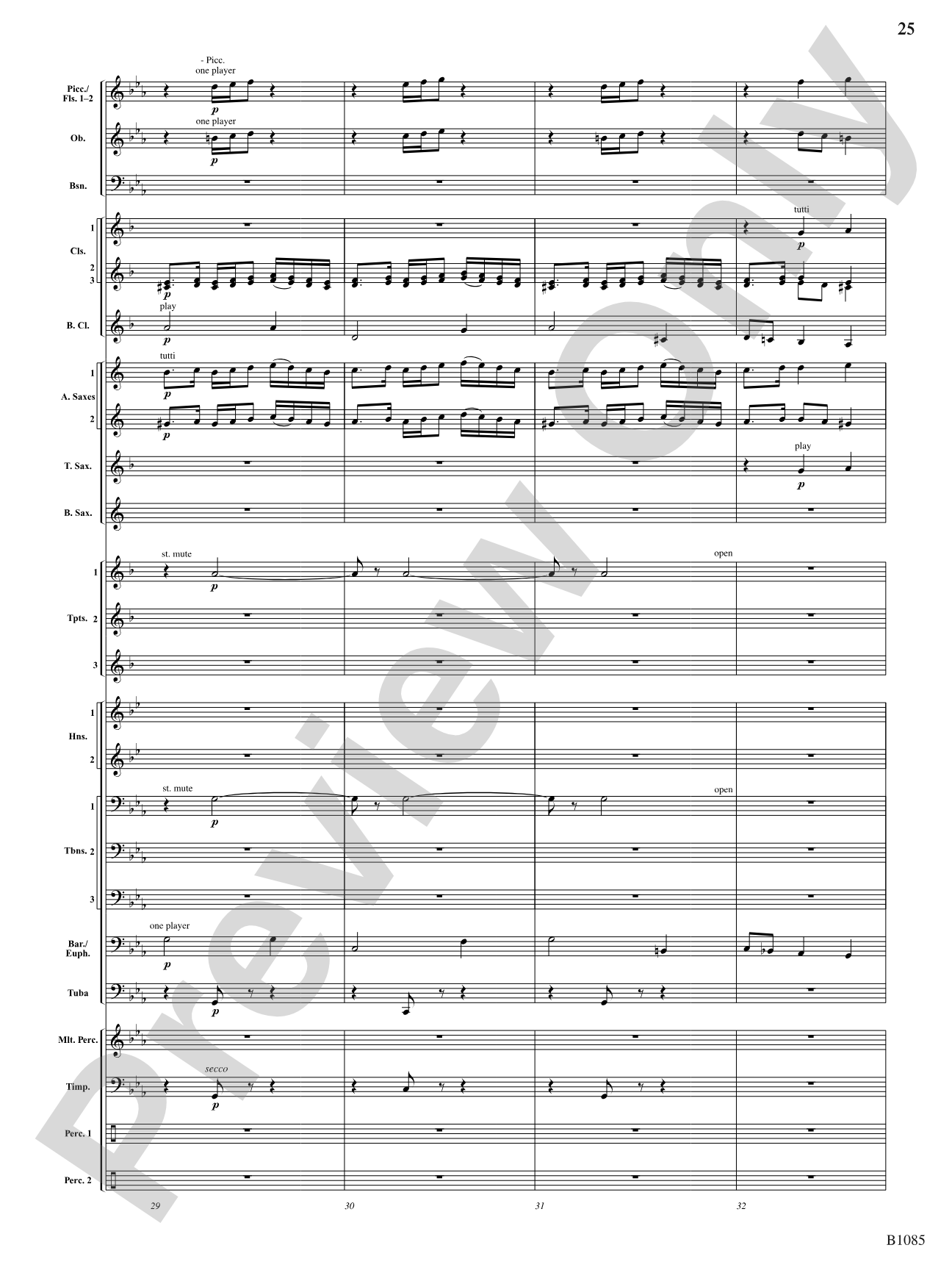 A Purcell Cortege: Concert Band Conductor Score & Parts
