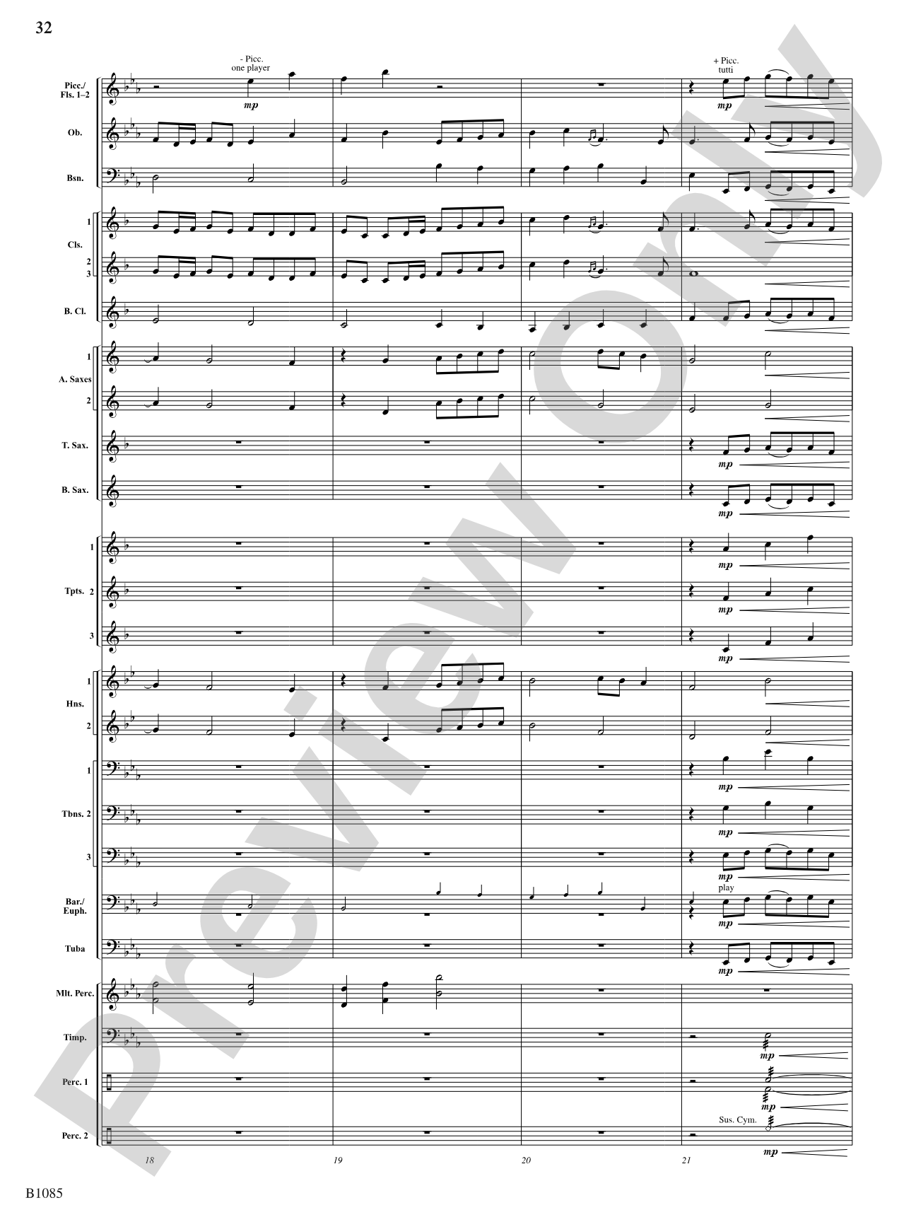 A Purcell Cortege: Concert Band Conductor Score & Parts