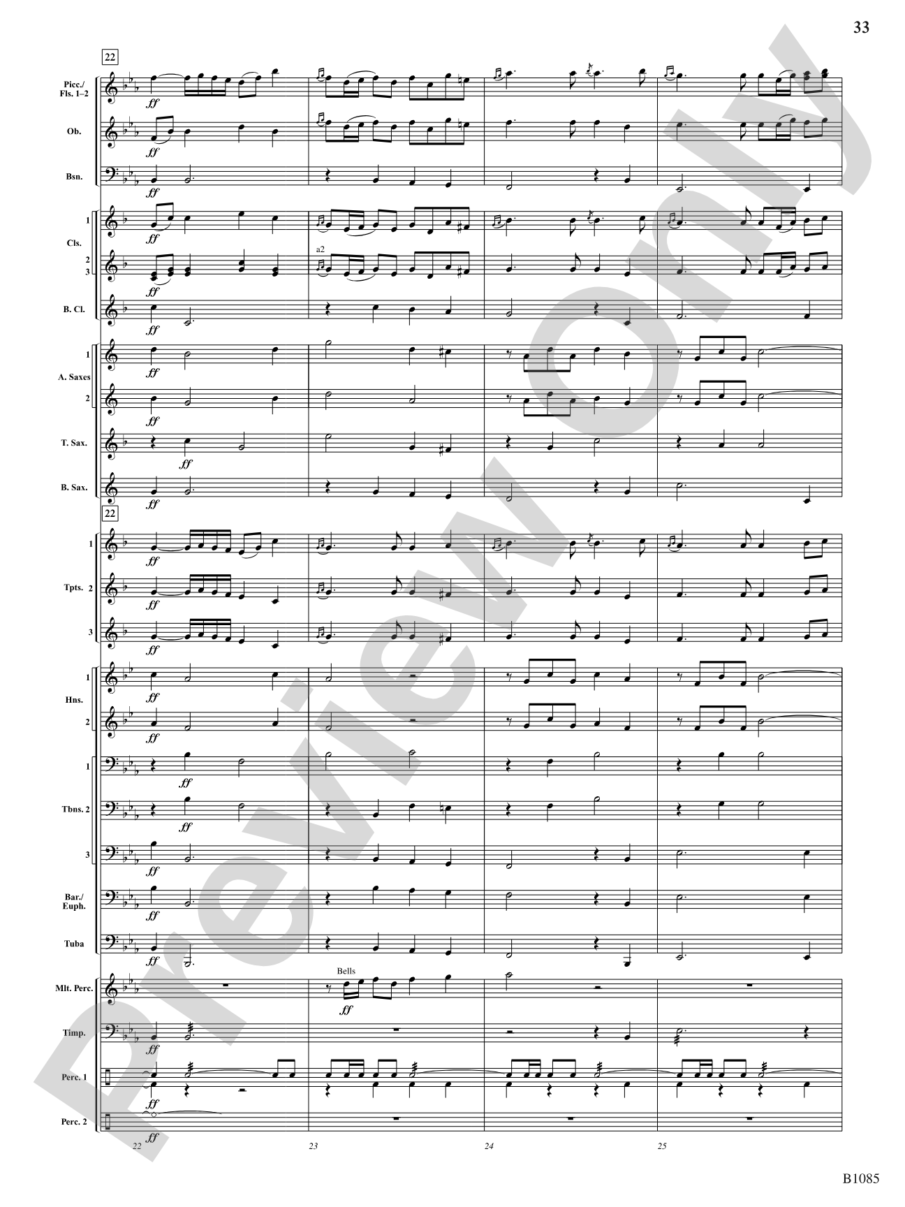 A Purcell Cortege: Concert Band Conductor Score & Parts