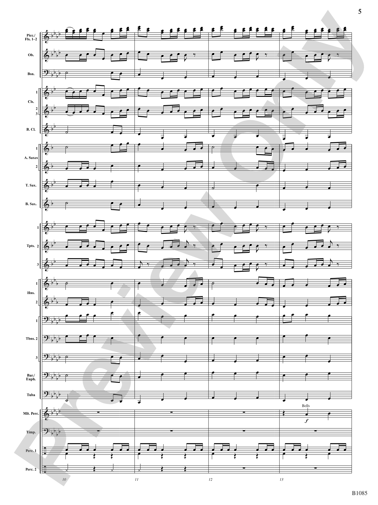 A Purcell Cortege: Concert Band Conductor Score & Parts