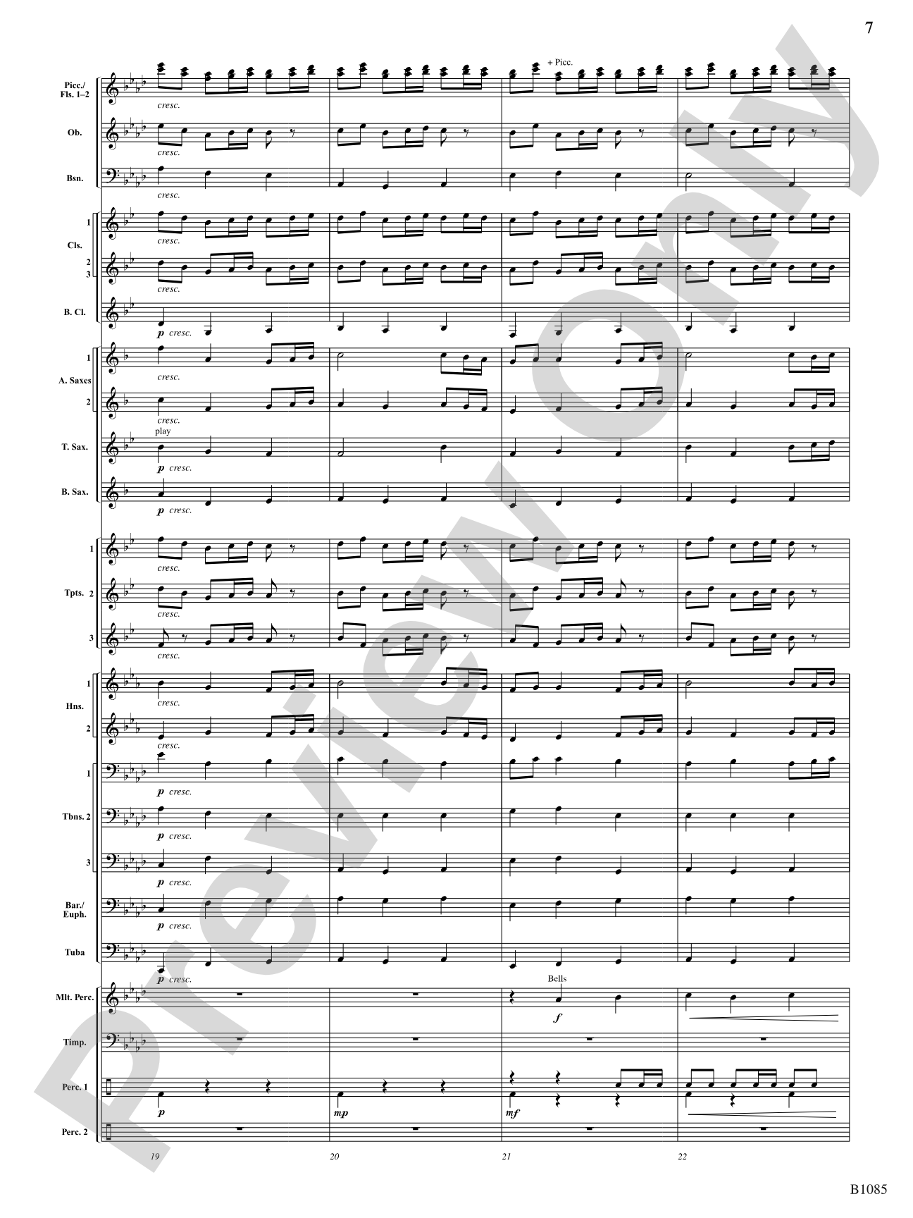 A Purcell Cortege: Concert Band Conductor Score & Parts