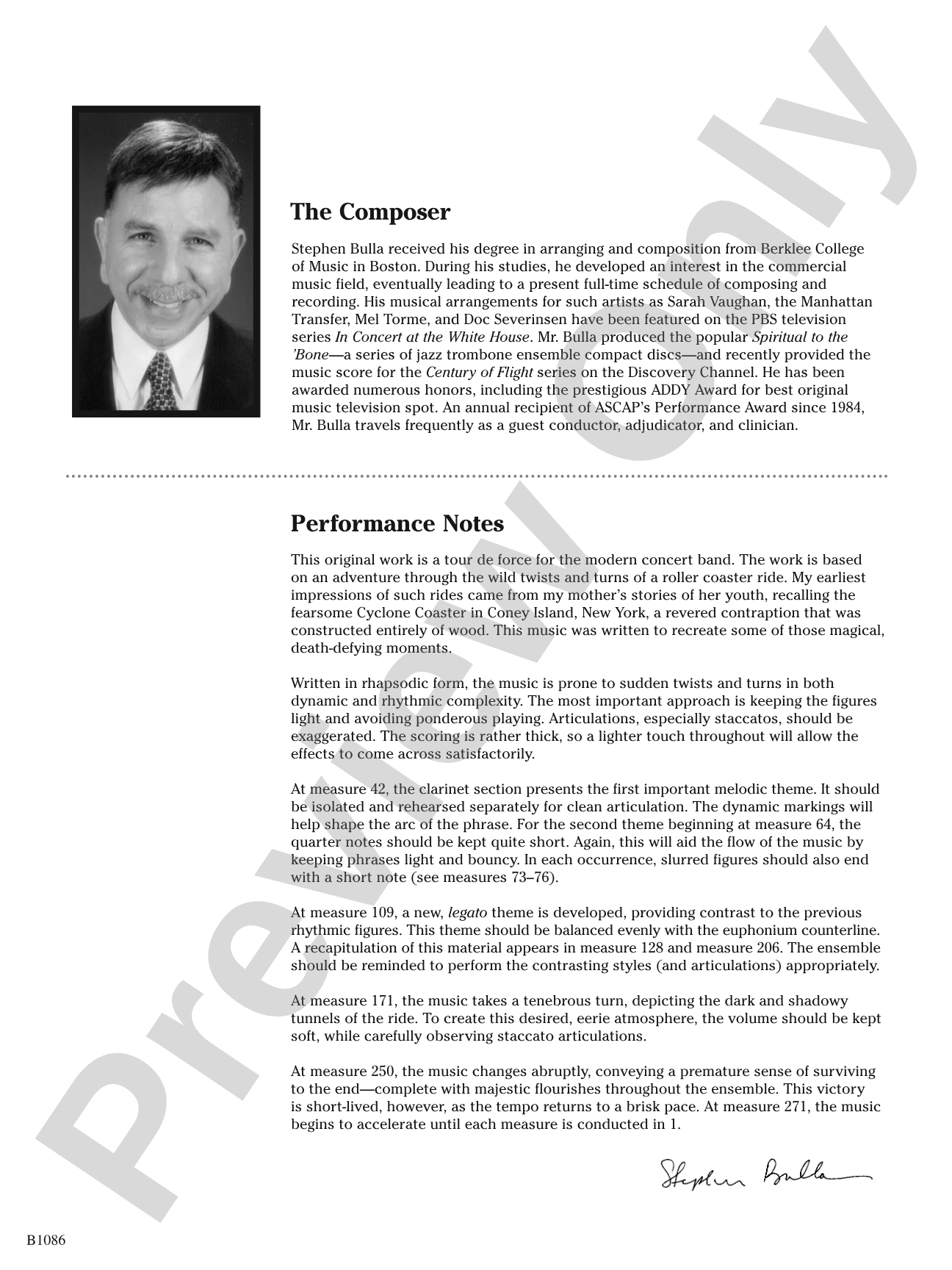 Cyclone Coaster: Concert Band Conductor Score & Parts