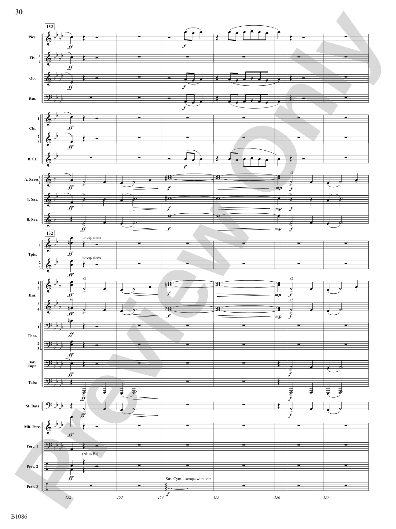 Cyclone Coaster: Concert Band Conductor Score & Parts