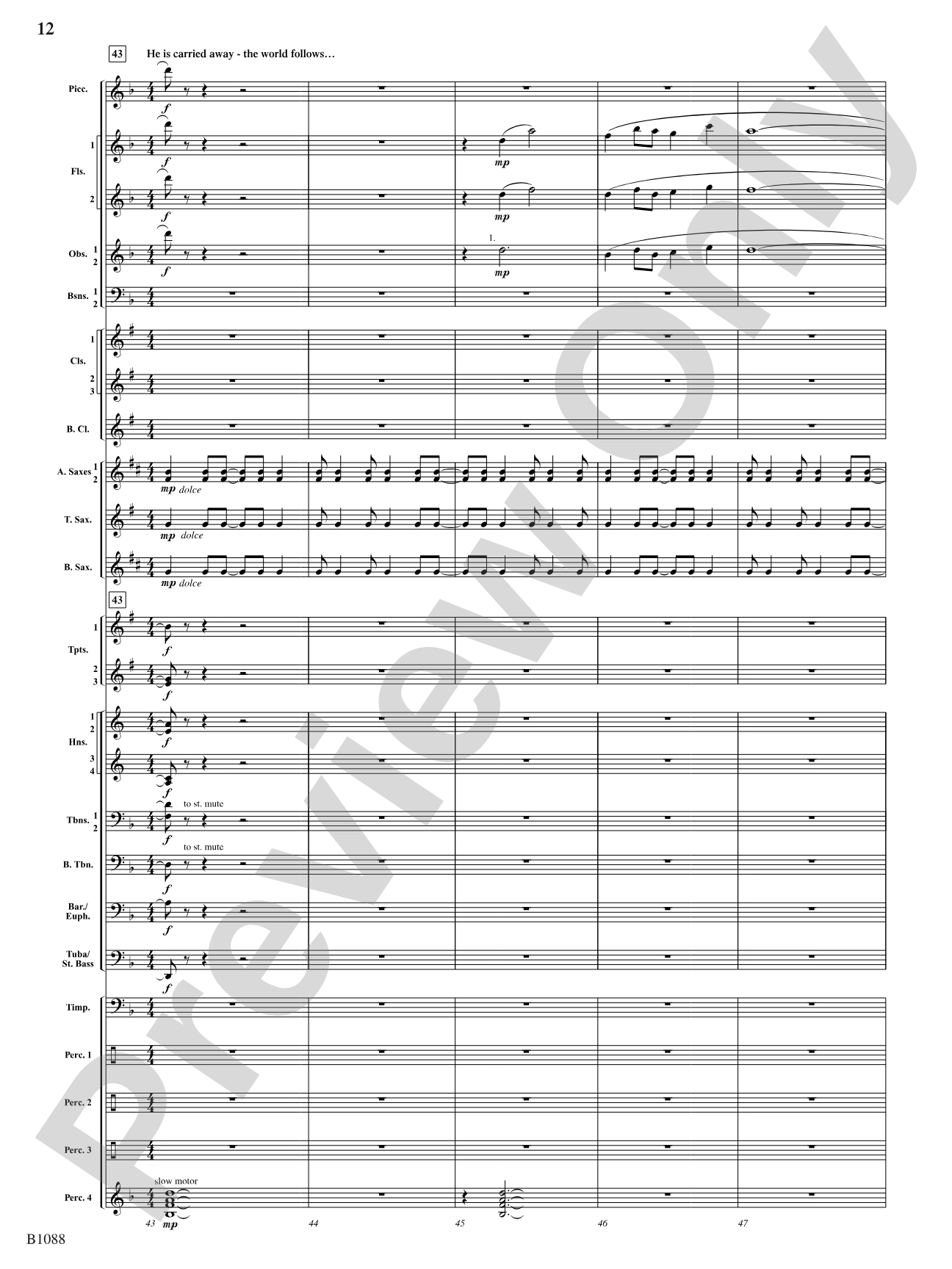 A View of the World: Score