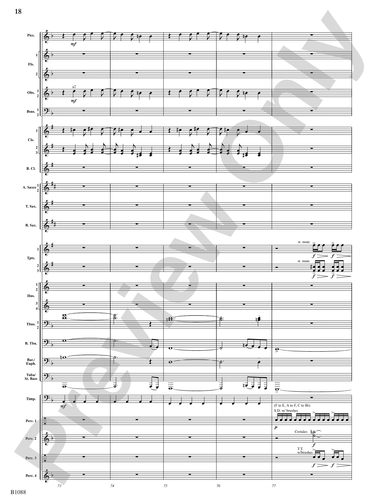 A View of the World: Score
