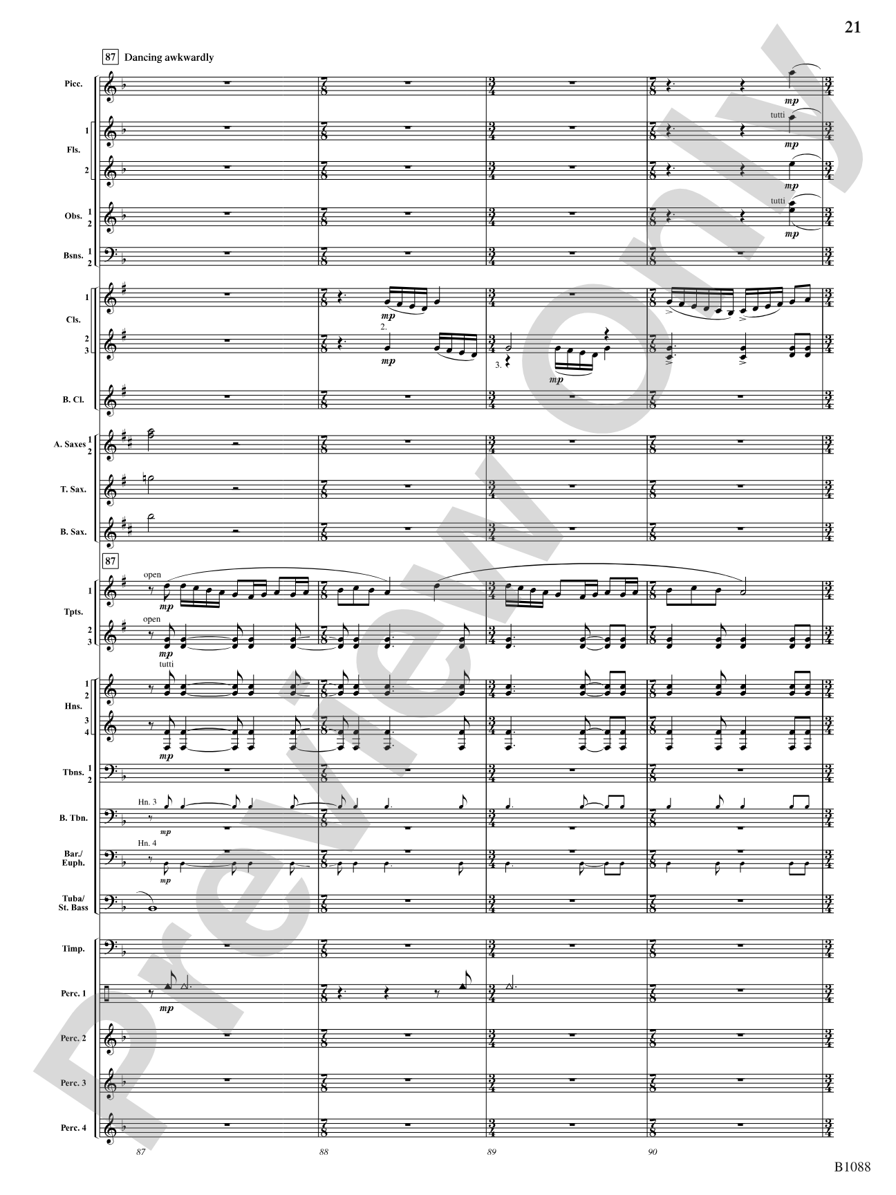 A View of the World: Score