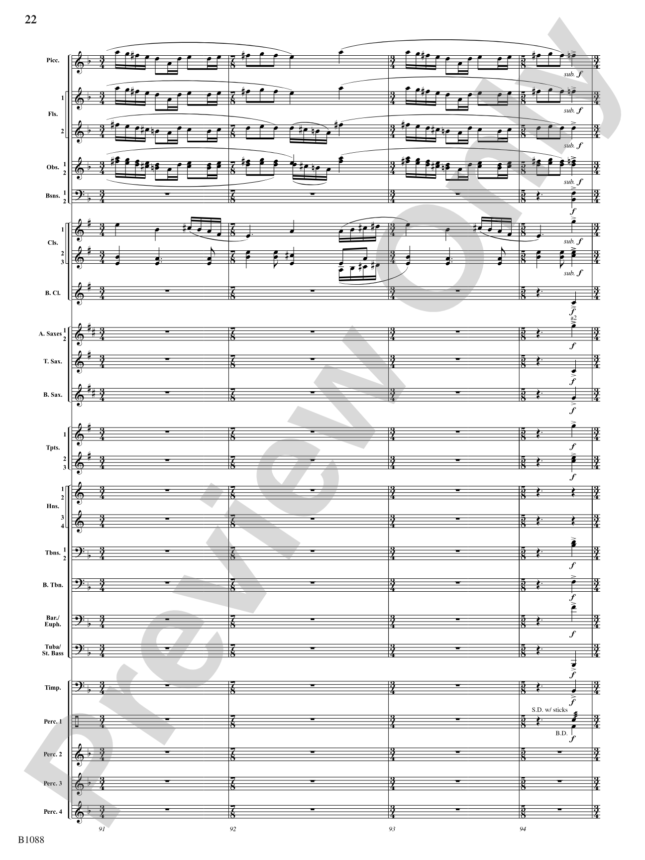 A View of the World: Score
