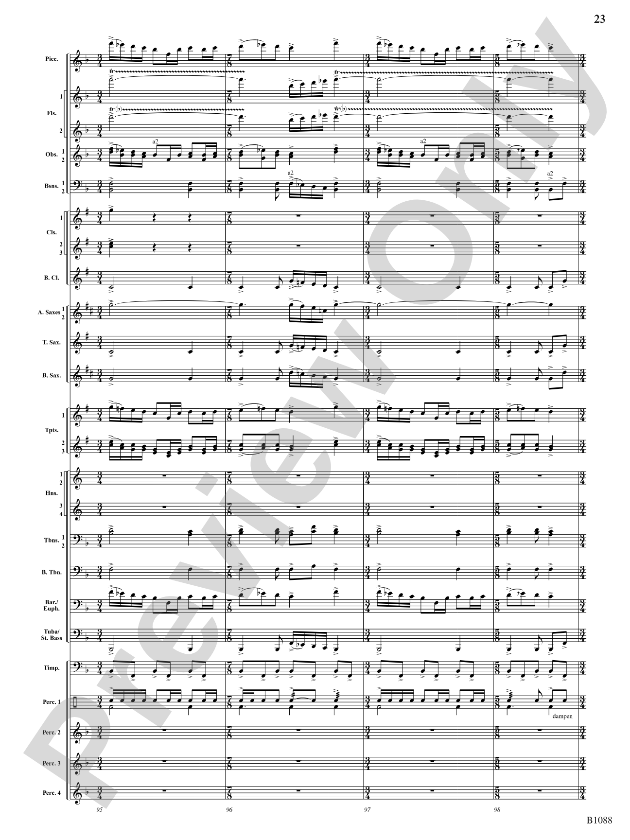 A View of the World: Score