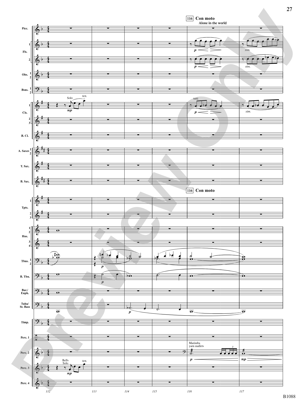 A View of the World: Score