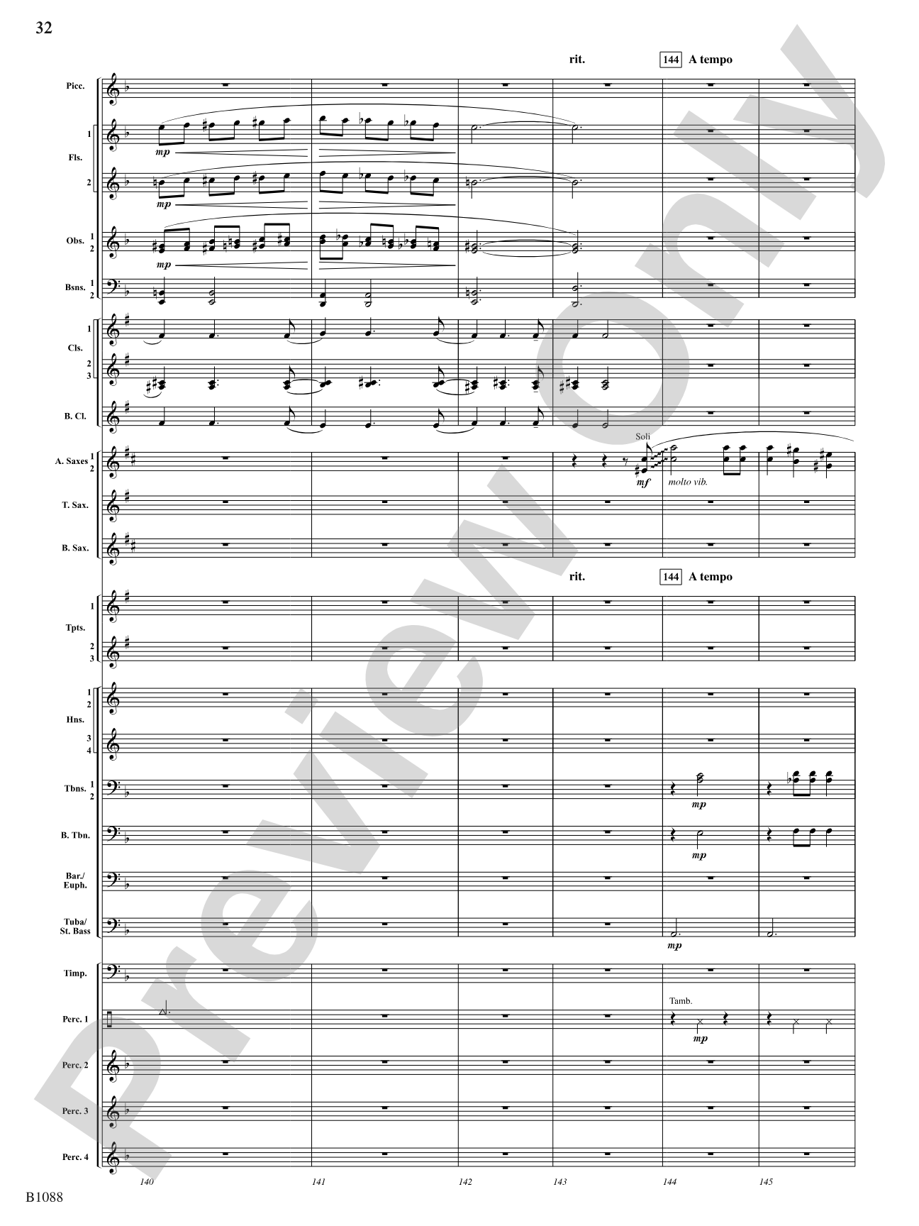 A View of the World: Score