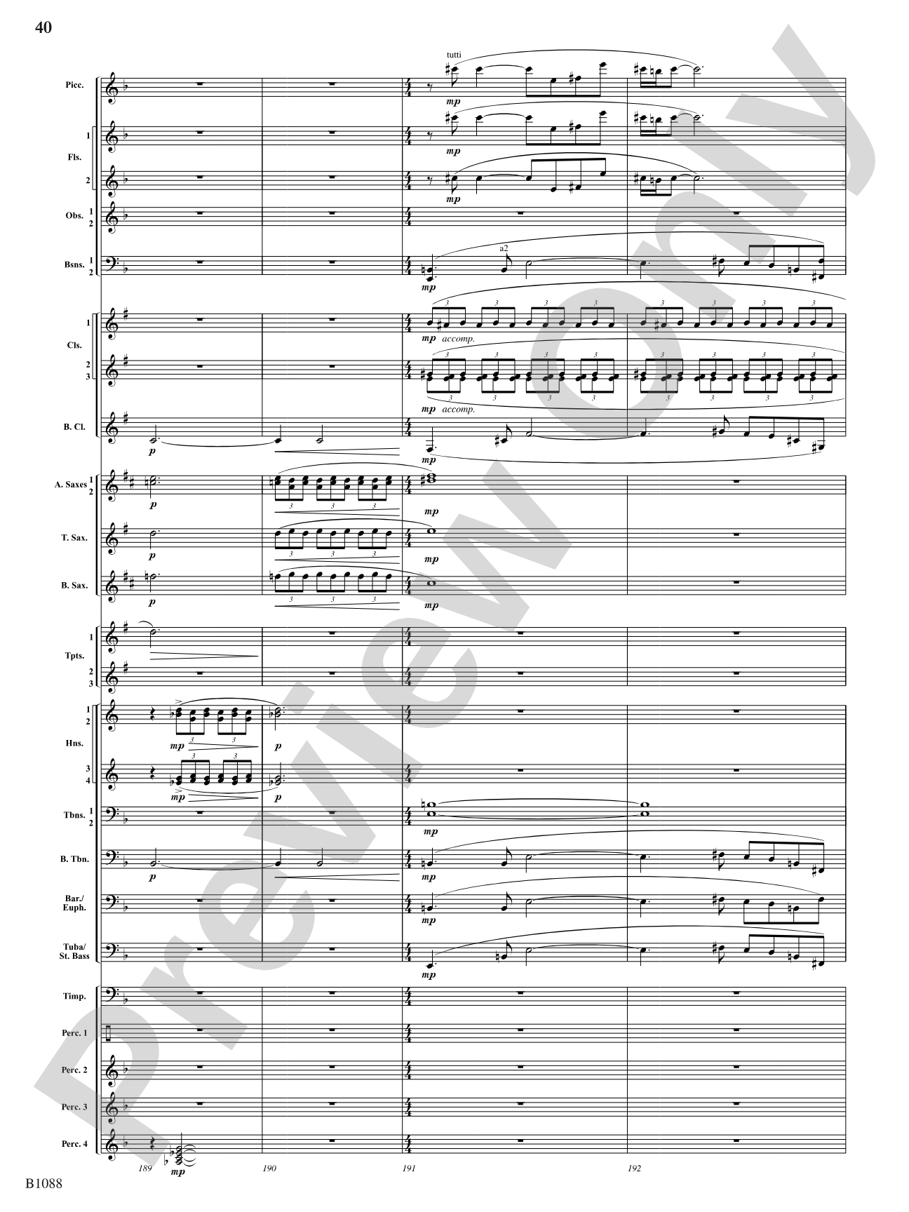 A View of the World: Score