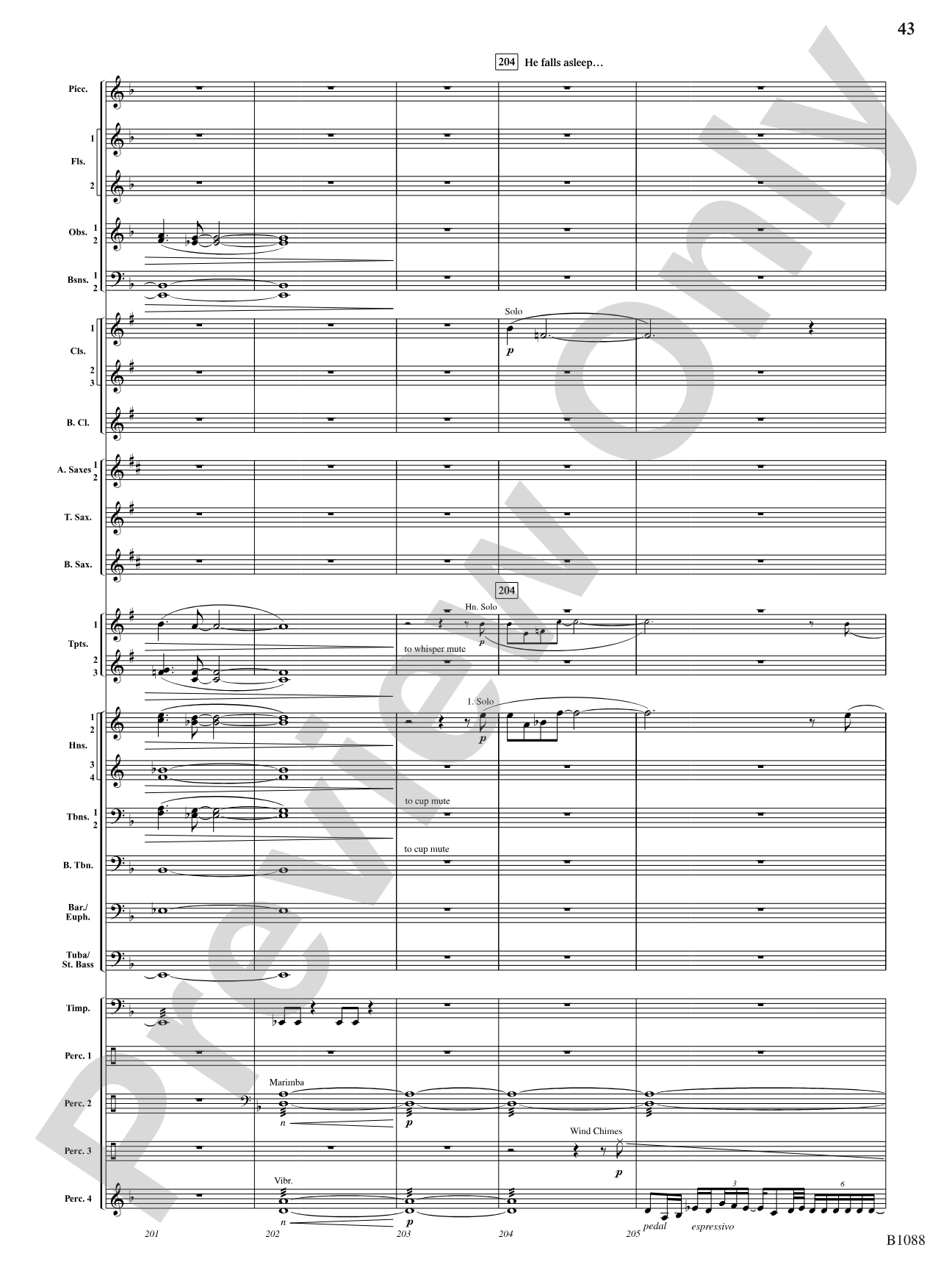 A View of the World: Score