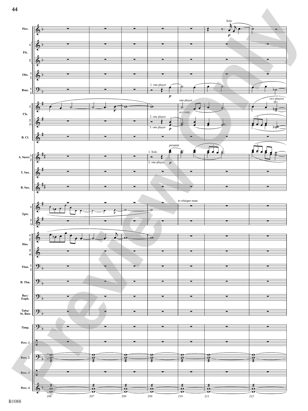 A View of the World: Score