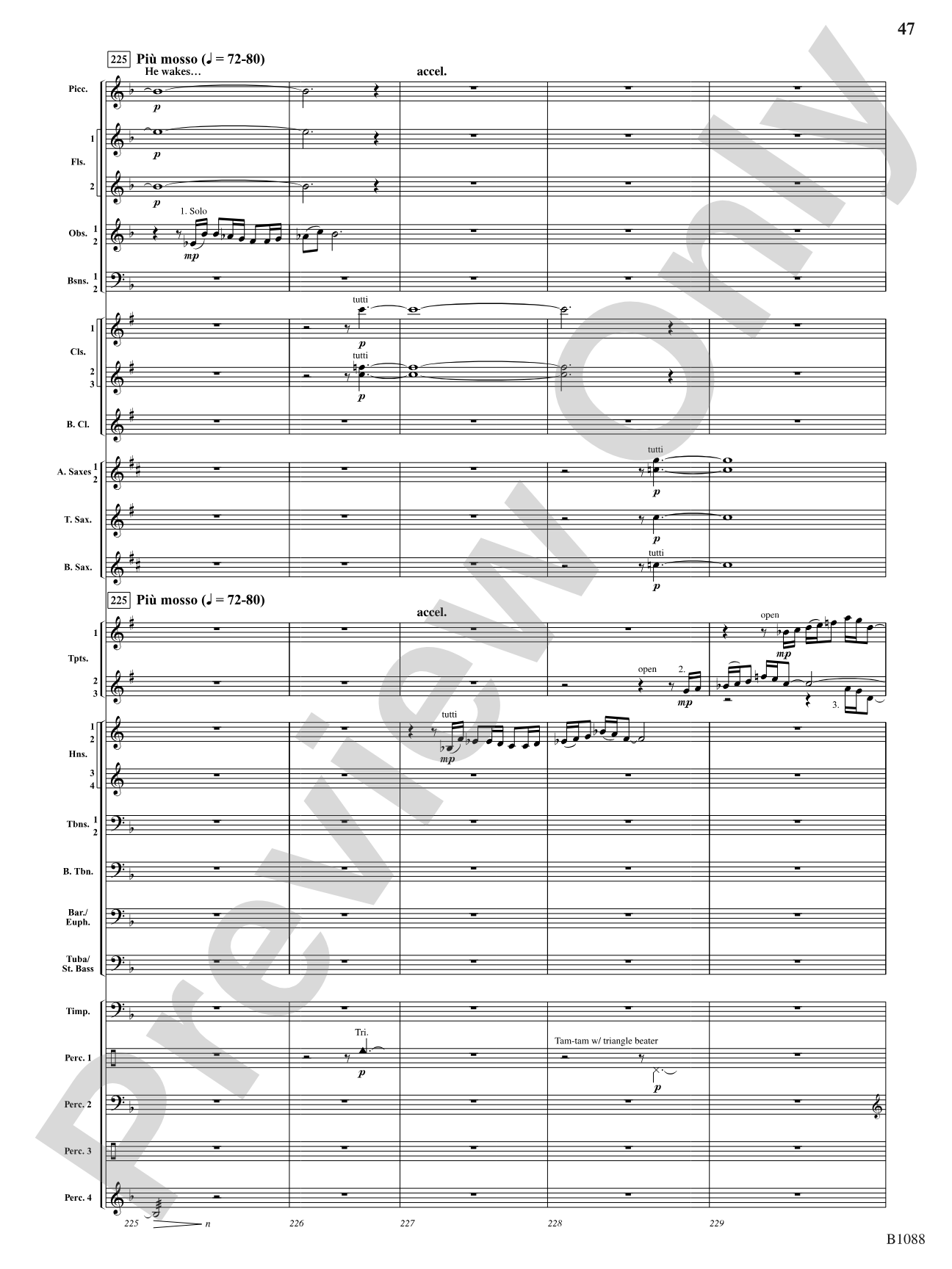 A View of the World: Score