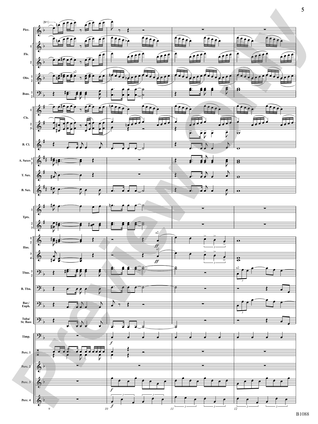 A View of the World: Score