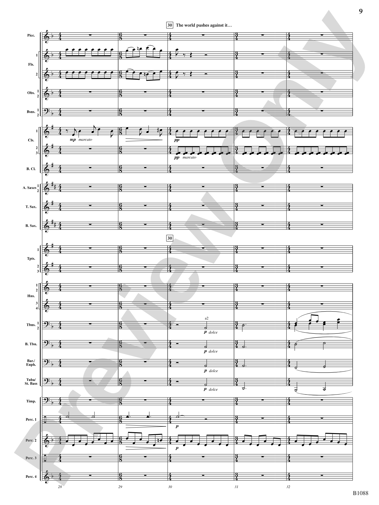 A View of the World: Score