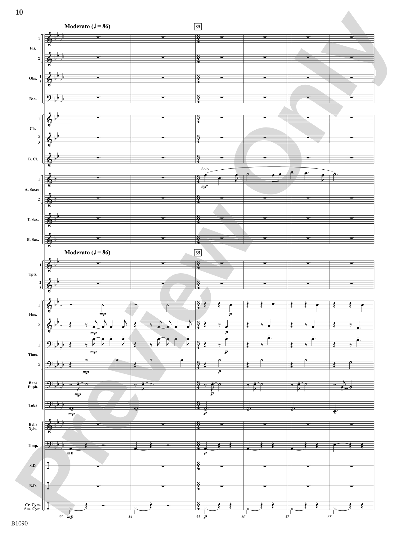 Rio Bravo Overture: Concert Band Conductor Score & Parts