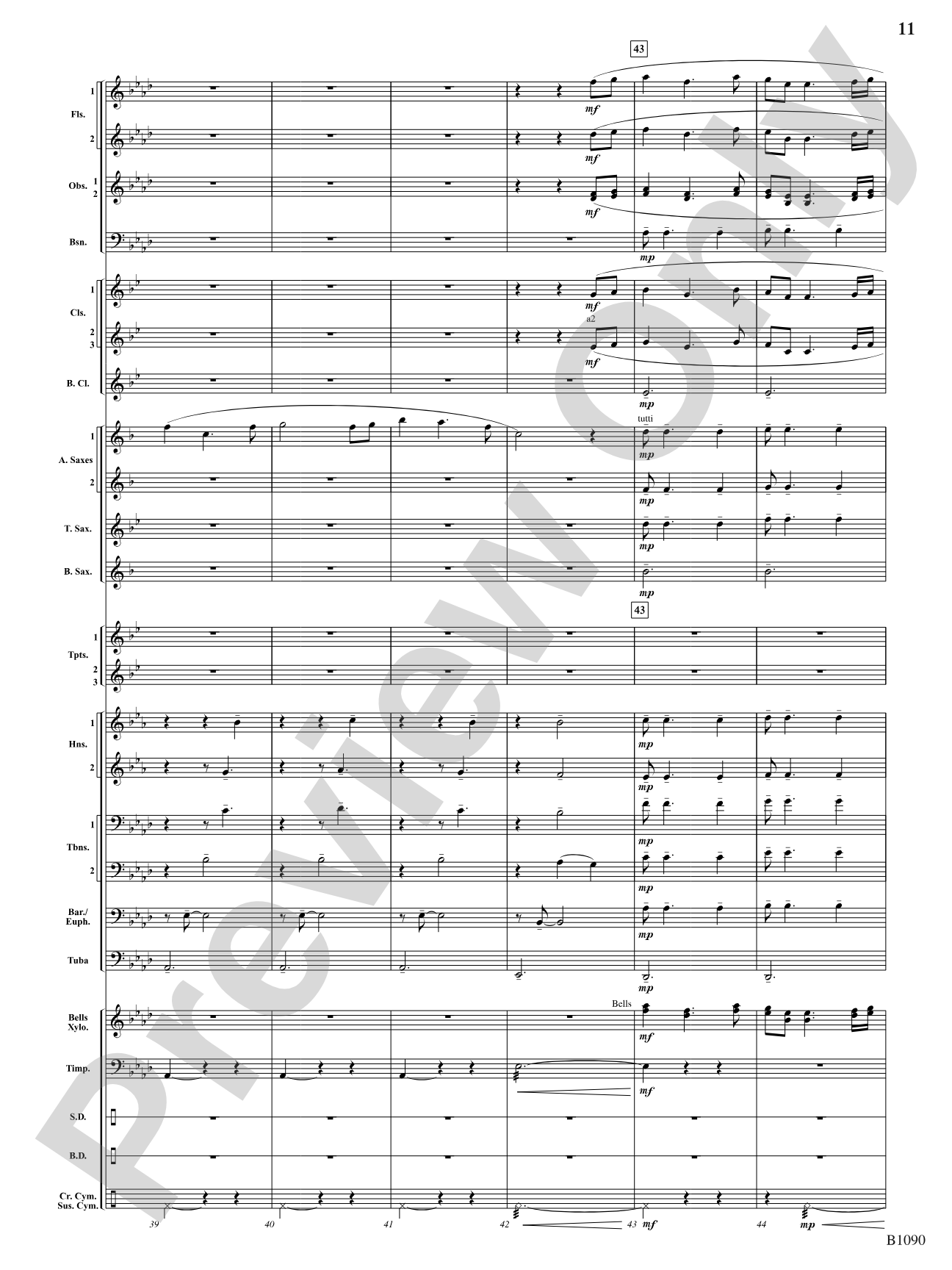 Rio Bravo Overture: Concert Band Conductor Score & Parts