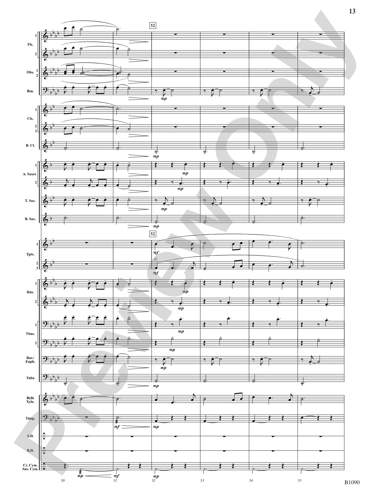 Rio Bravo Overture: Concert Band Conductor Score & Parts